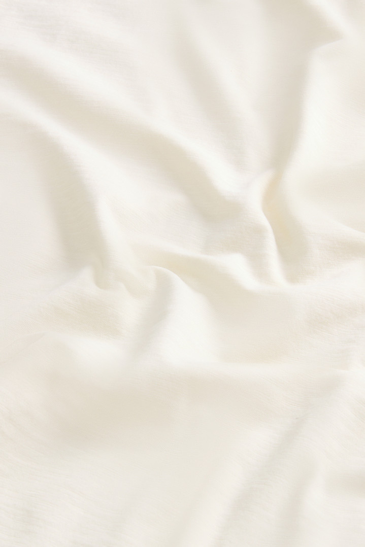 T-Shirt in Pure Cotton Slub Fabric White photo 4 | Woolrich