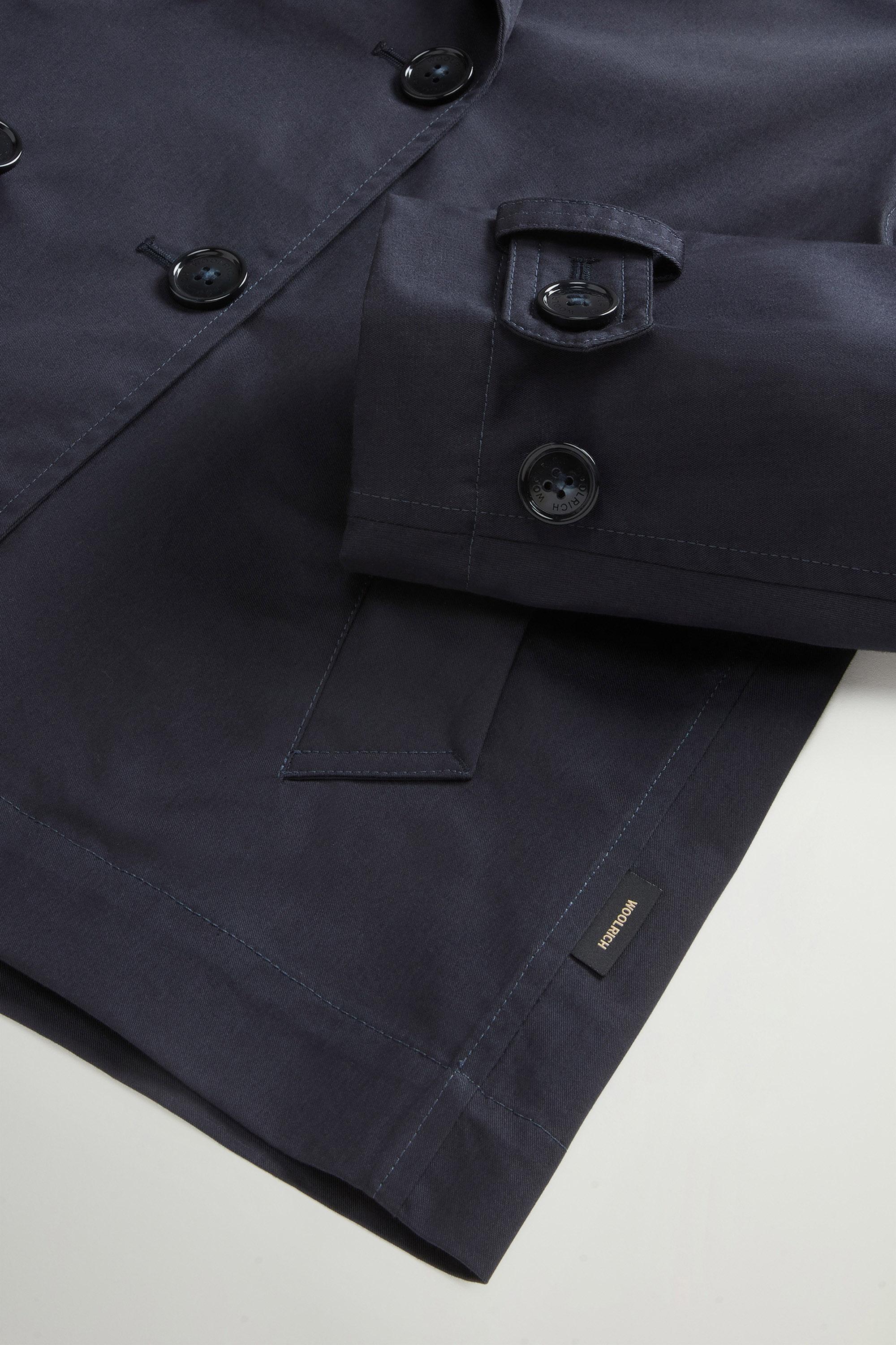 TECH COTTON PEACOAT Blue photo 7 | Woolrich