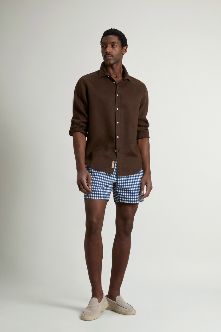 PRINTED SWIM SHORTS Blue photo 1 | Woolrich