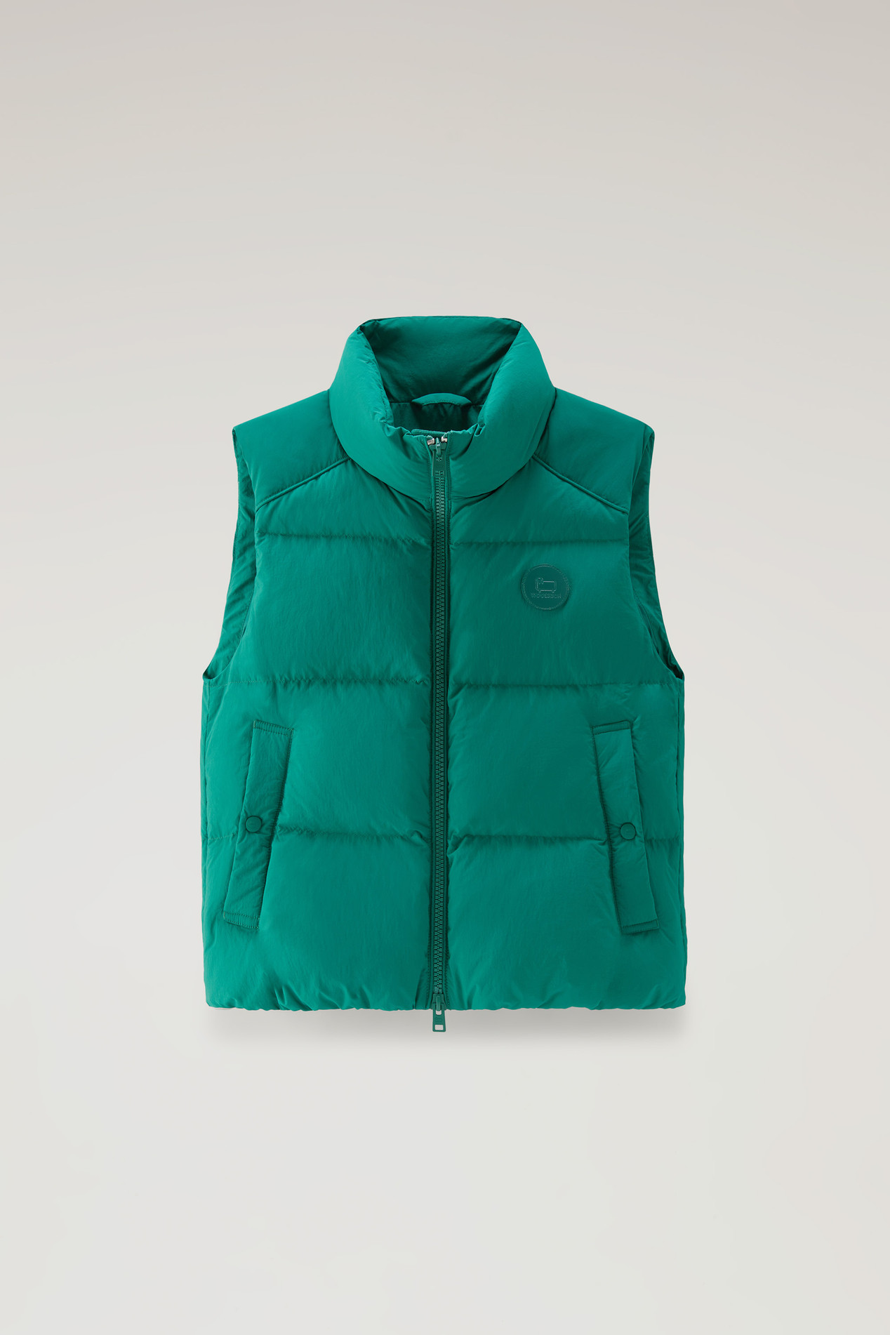 Quilted Vest in Eco Taslan Nylon Green photo 1 | Woolrich