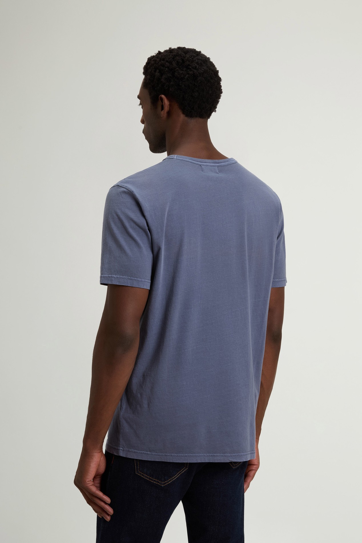 LIGHT GD T-SHIRT Blue photo 3 | Woolrich