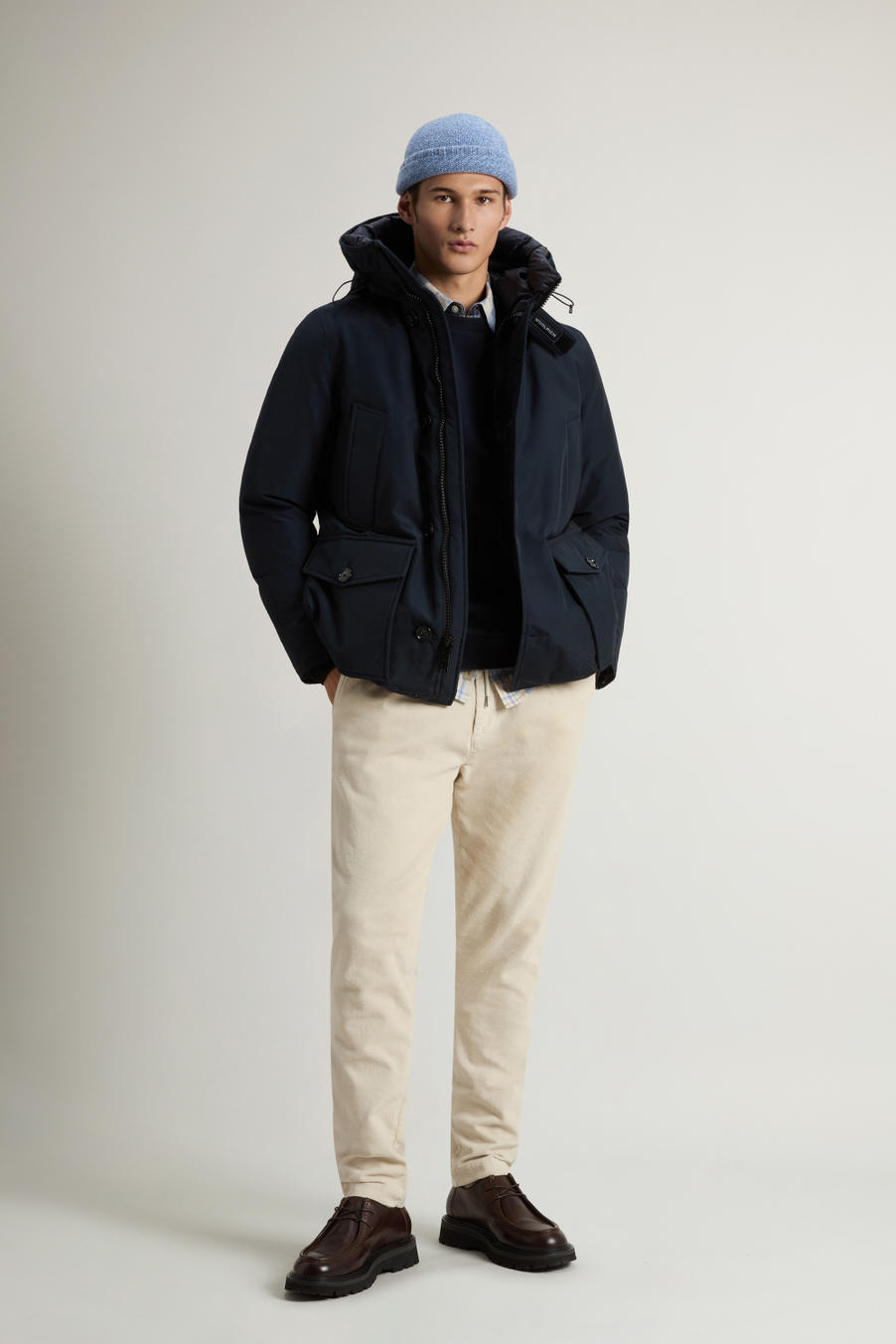Arctic Anorak in Ramar Cloth Blue photo 1 | Woolrich