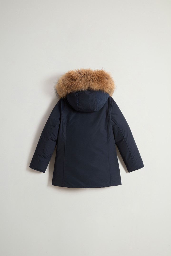 Girls' Arctic Parka with Detachable Fur Trim Blue photo 2 | Woolrich