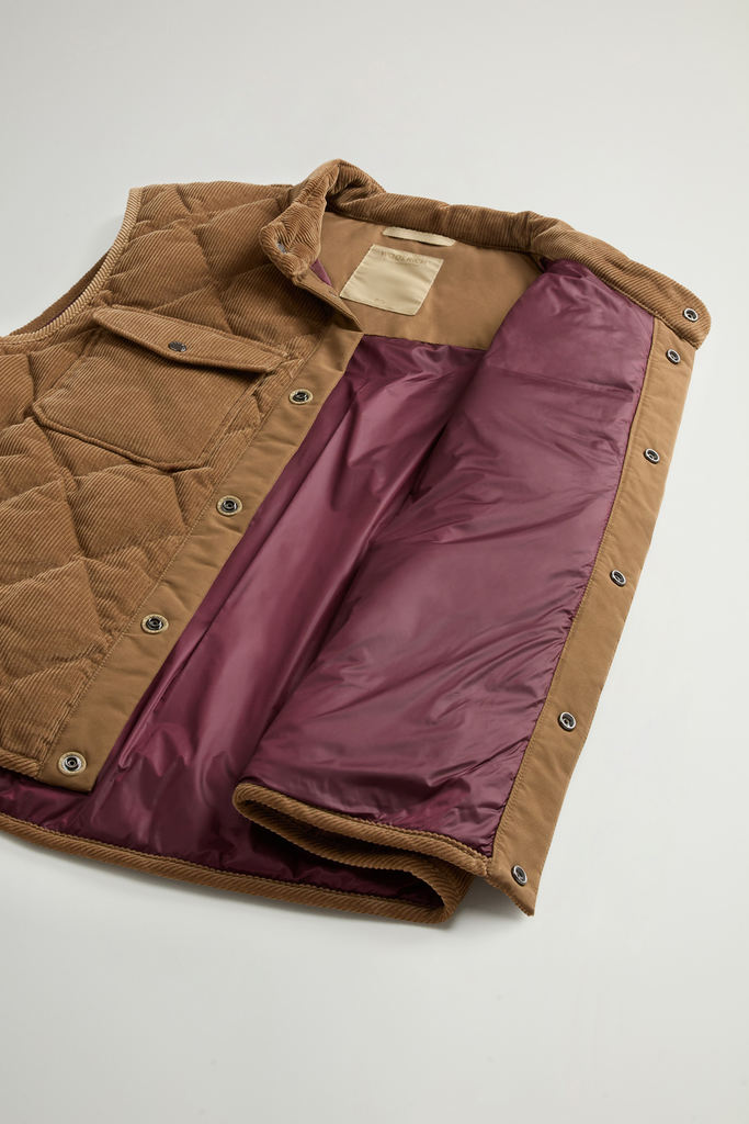 Corduroy Vest with Diamond Quilting Brown photo 8 | Woolrich