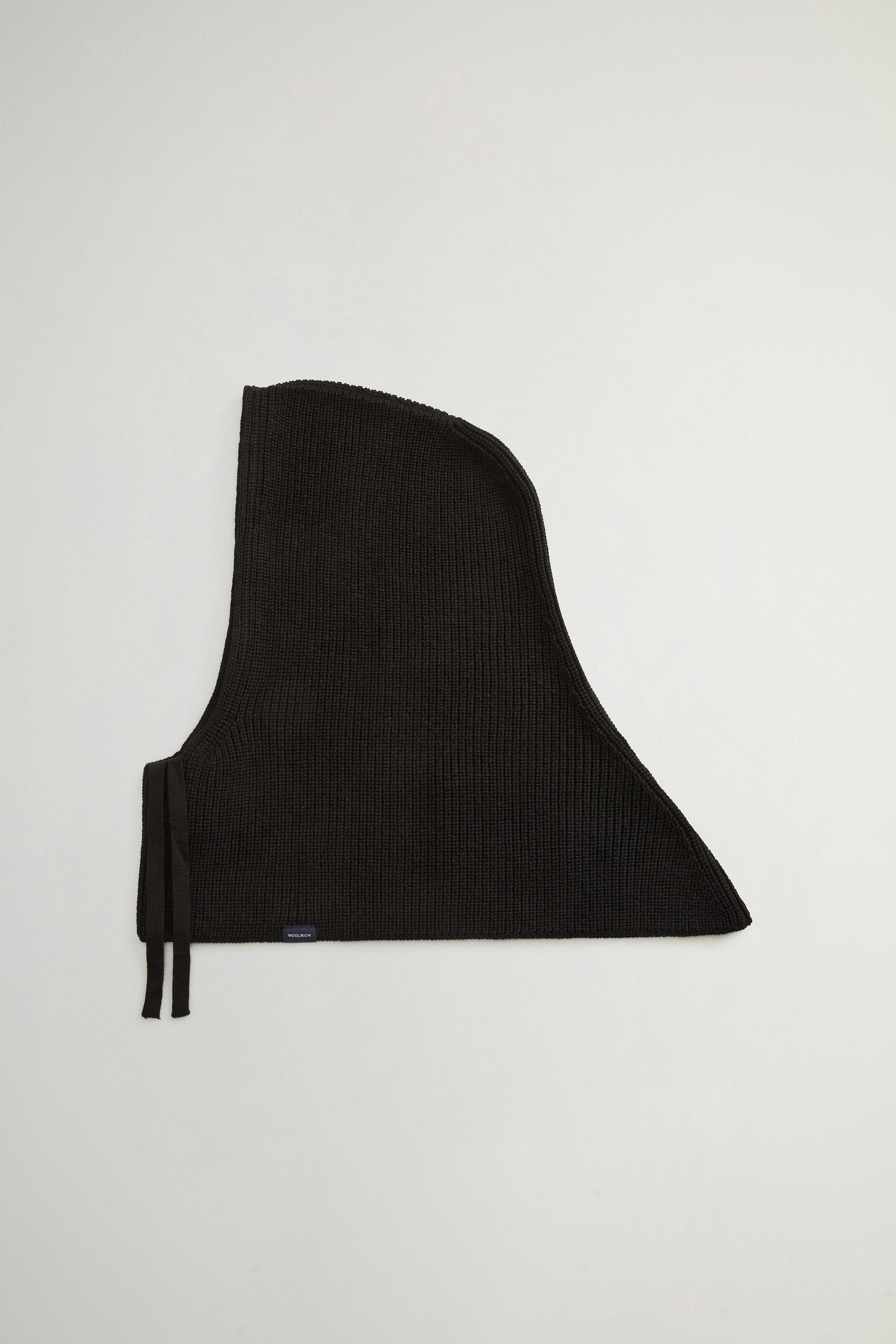 Cagoule en pure laine vierge Mérinos Noir photo 1 | Woolrich