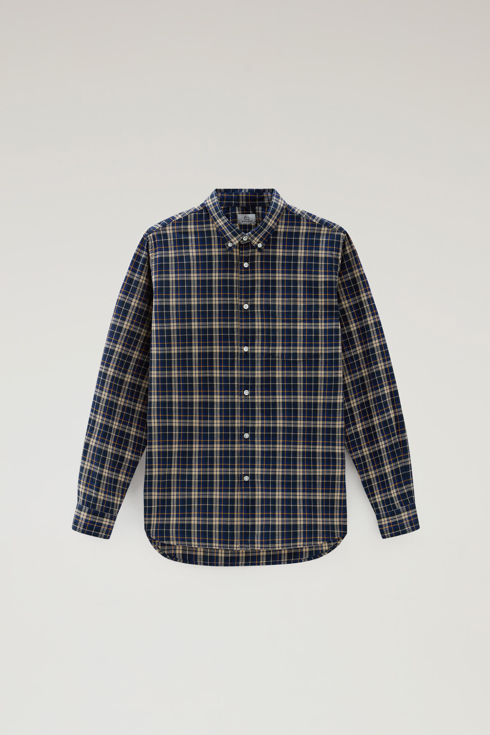 Checked Madras Shirt in Pure Cotton Blue photo 1 | Woolrich
