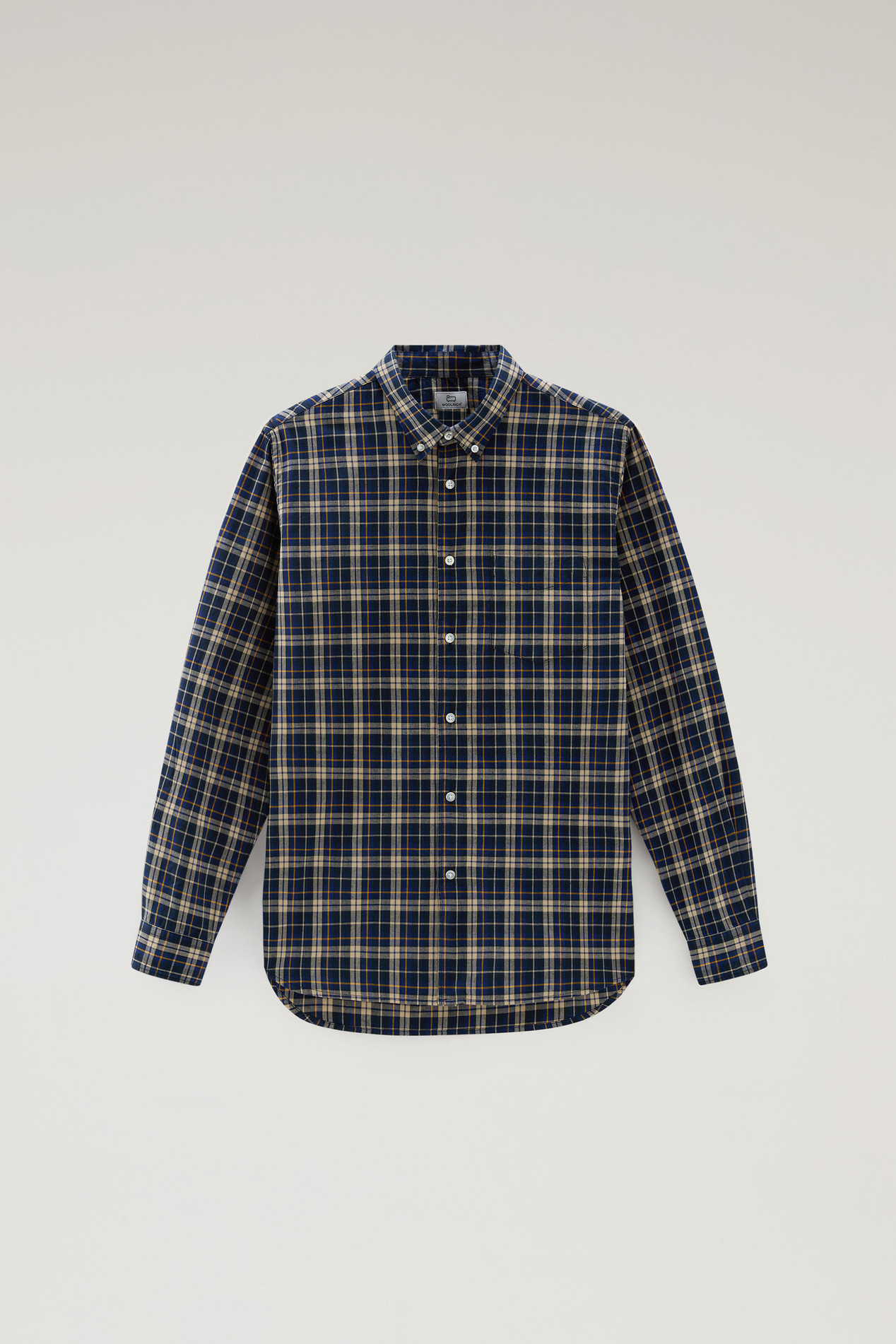 Checked Madras Shirt in Pure Cotton Blue photo 1 | Woolrich