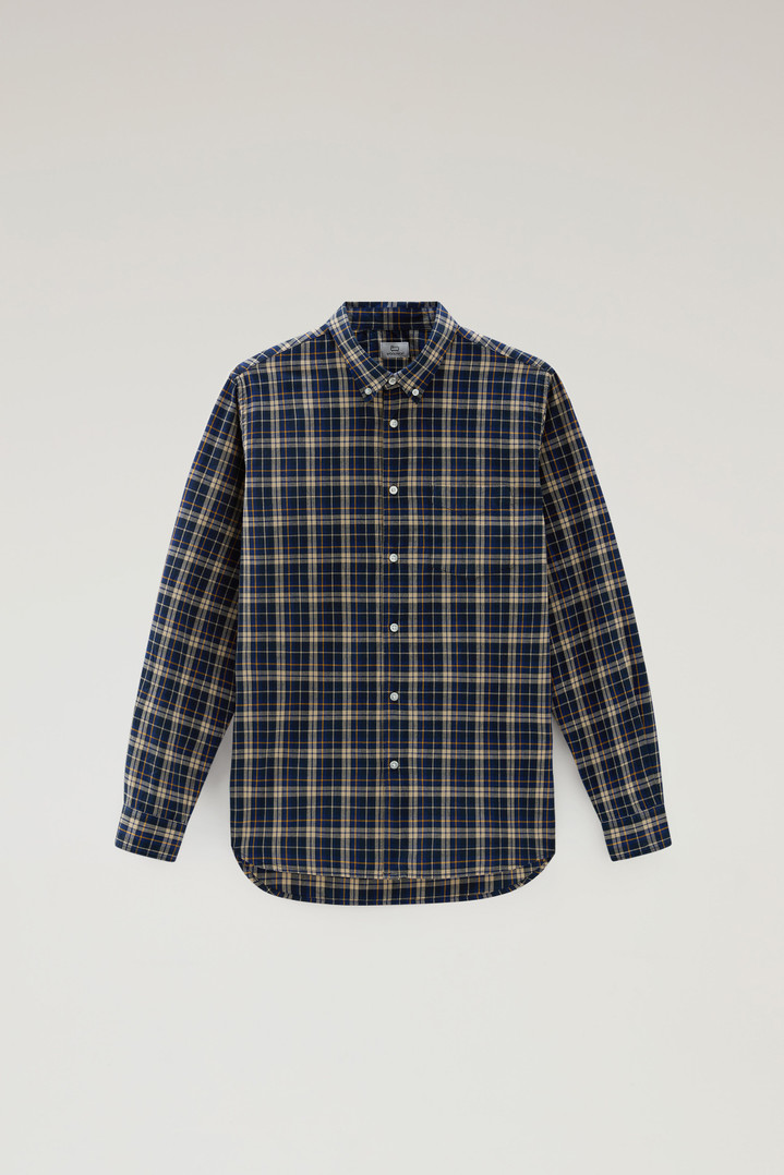 Checked Madras Shirt in Pure Cotton Blue photo 1 | Woolrich