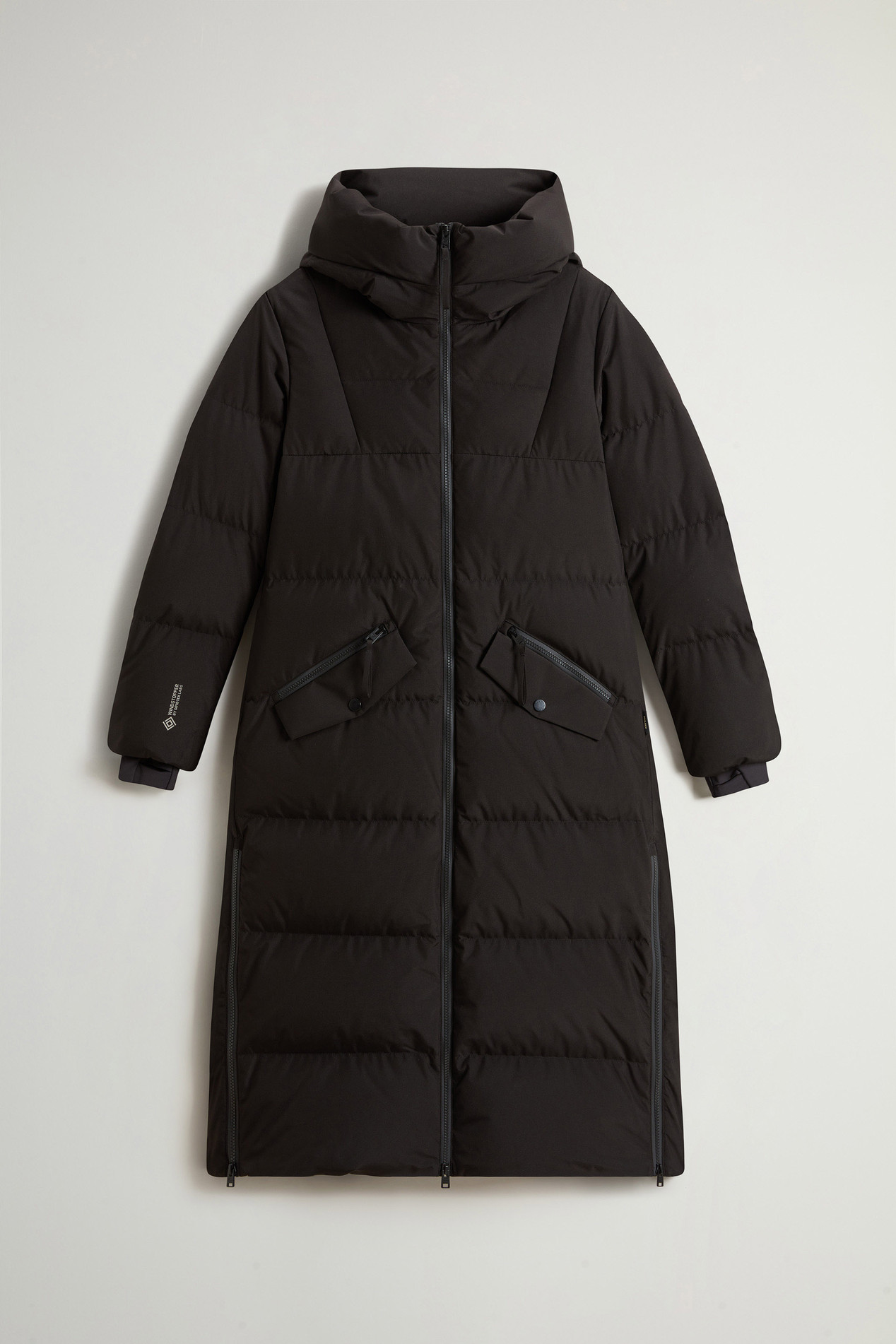 Long down Jacket in WINDSTOPPER GORE-TEX Black photo 6 | Woolrich