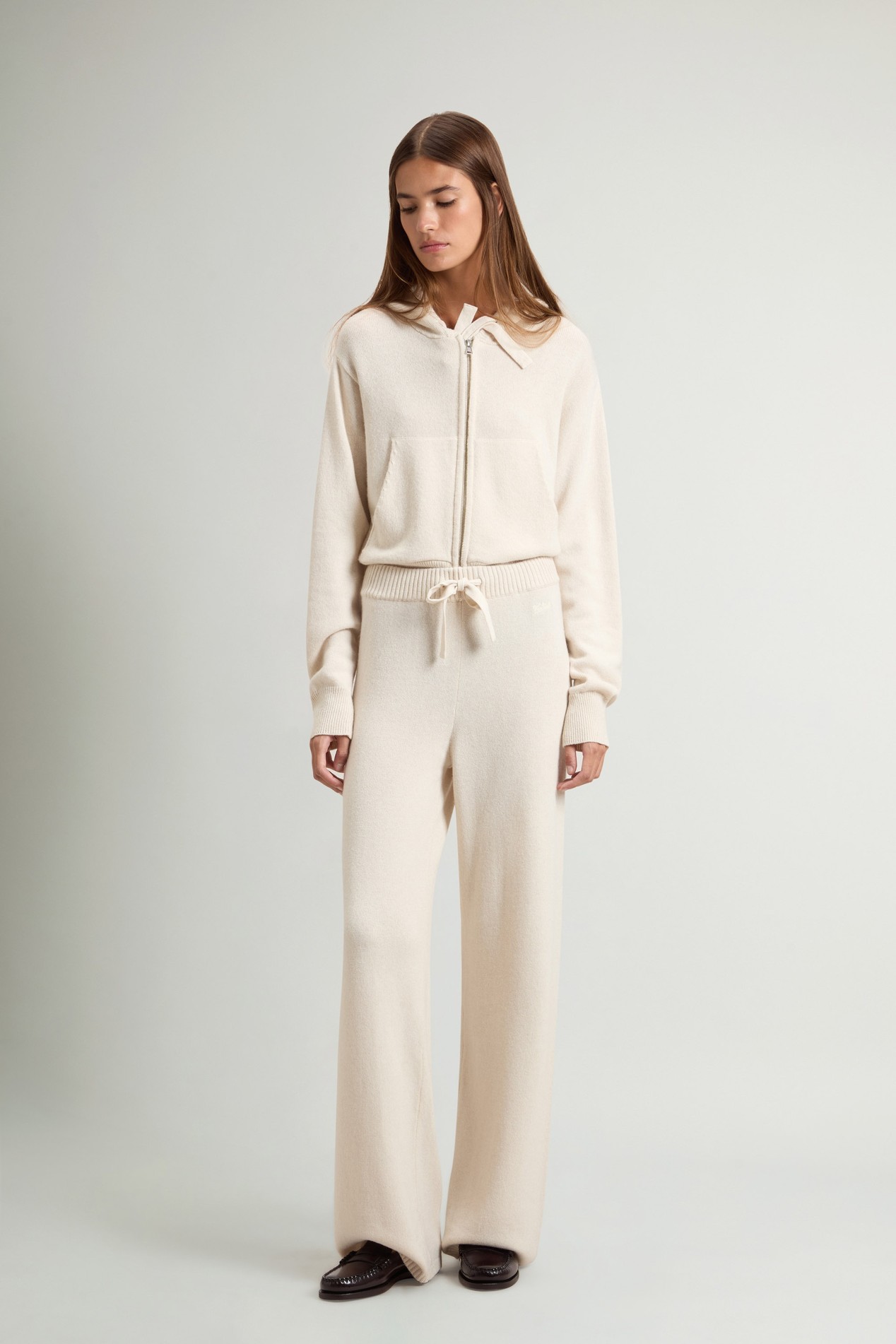 Pantalon en laine et cachemire Blanc photo 1 | Woolrich