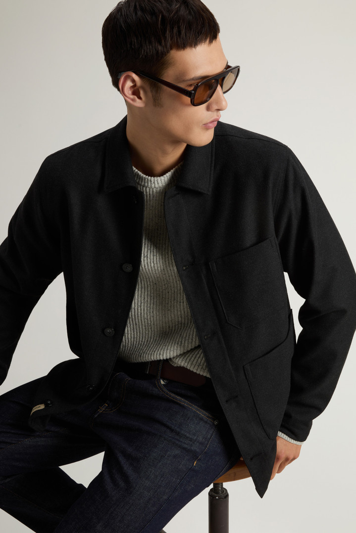 WOOL BLEND CHORE JACKET Gray photo 4 | Woolrich