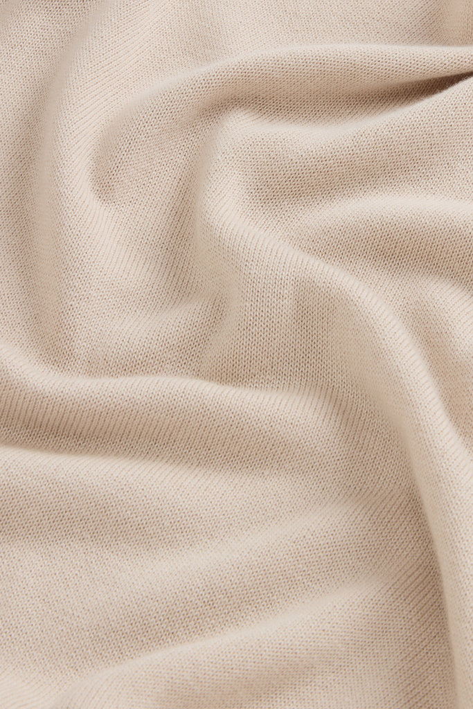 COTTON MODAL CREWNECK Beige photo 6 | Woolrich