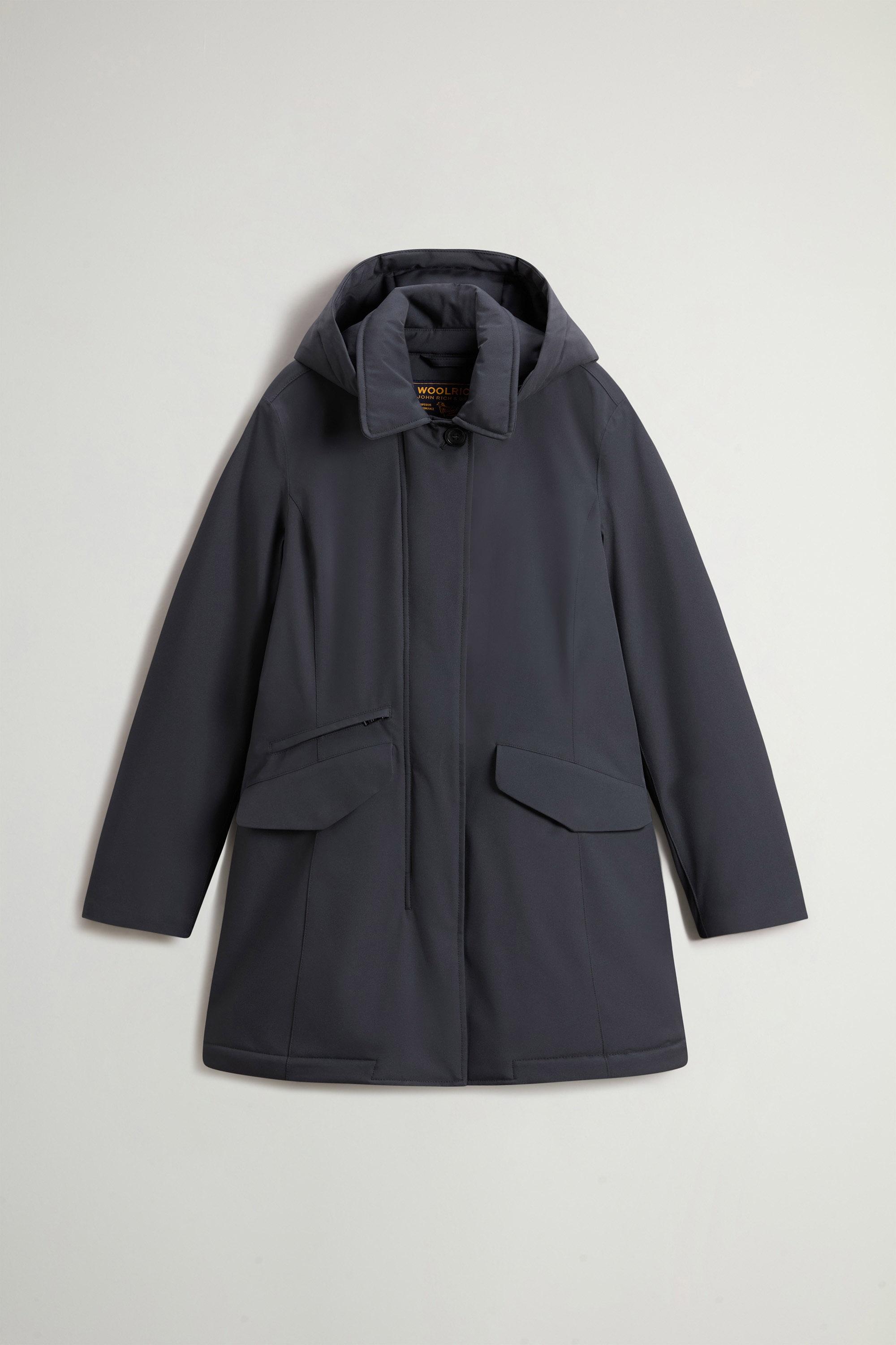 Manteau en Light Stretch à capuche amovible Gris photo 5 | Woolrich