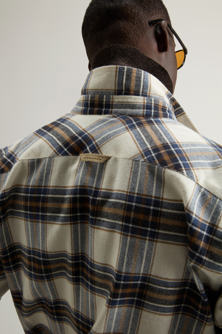 Pure Cotton Flannel Checked Shirt Multicolor photo 4 | Woolrich