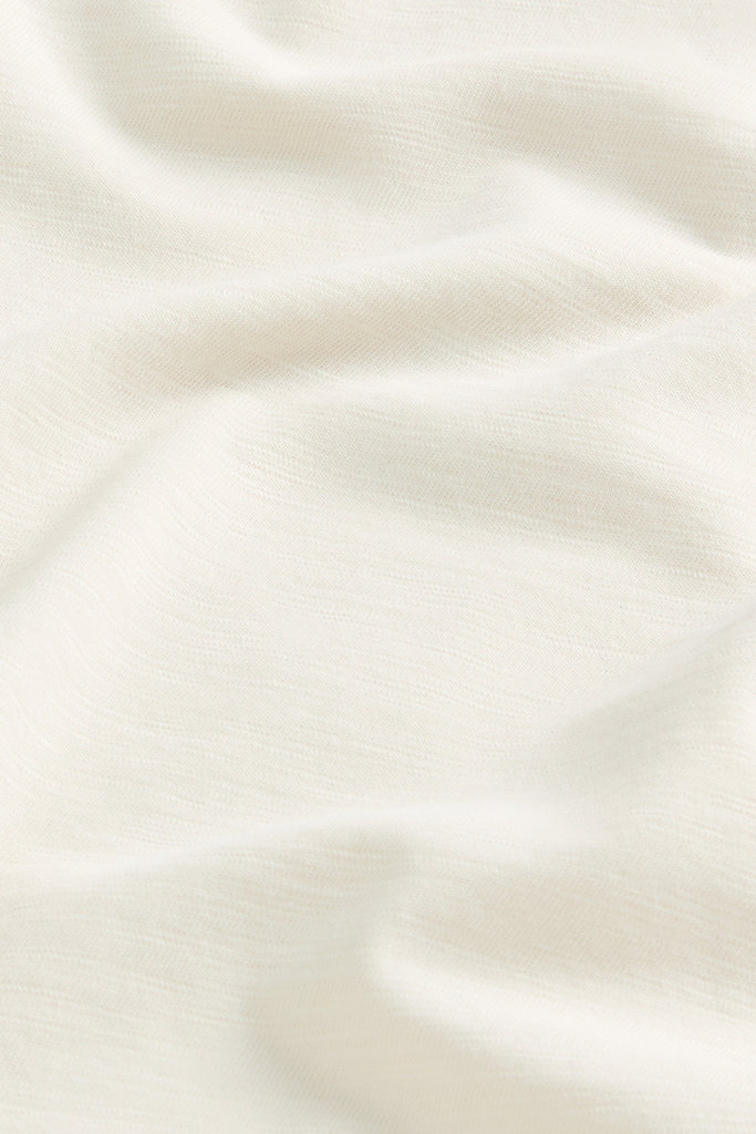 V-Neck T-Shirt in Pure Cotton Slub Fabric White photo 2 | Woolrich