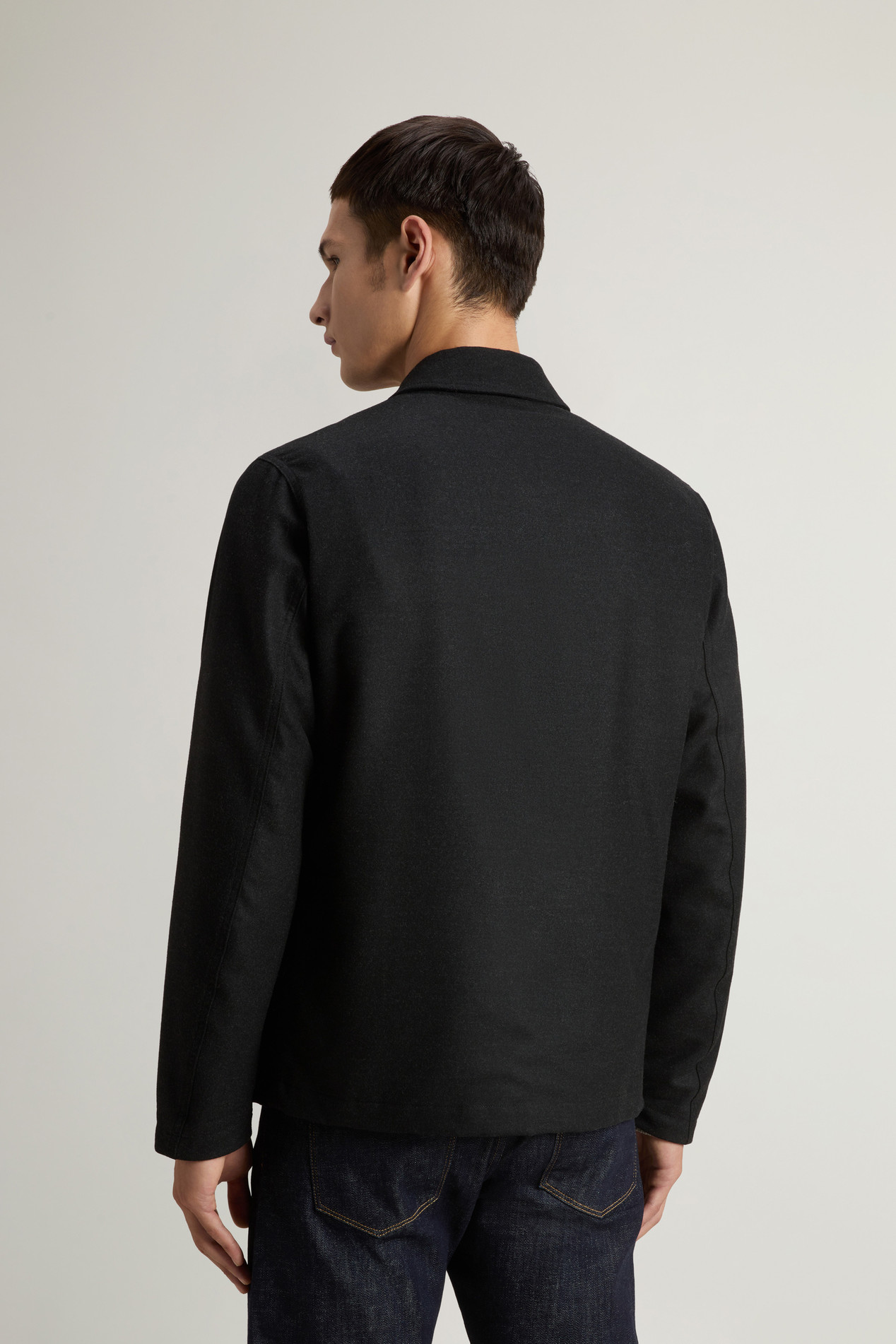 WOOL BLEND CHORE JACKET Gray photo 3 | Woolrich