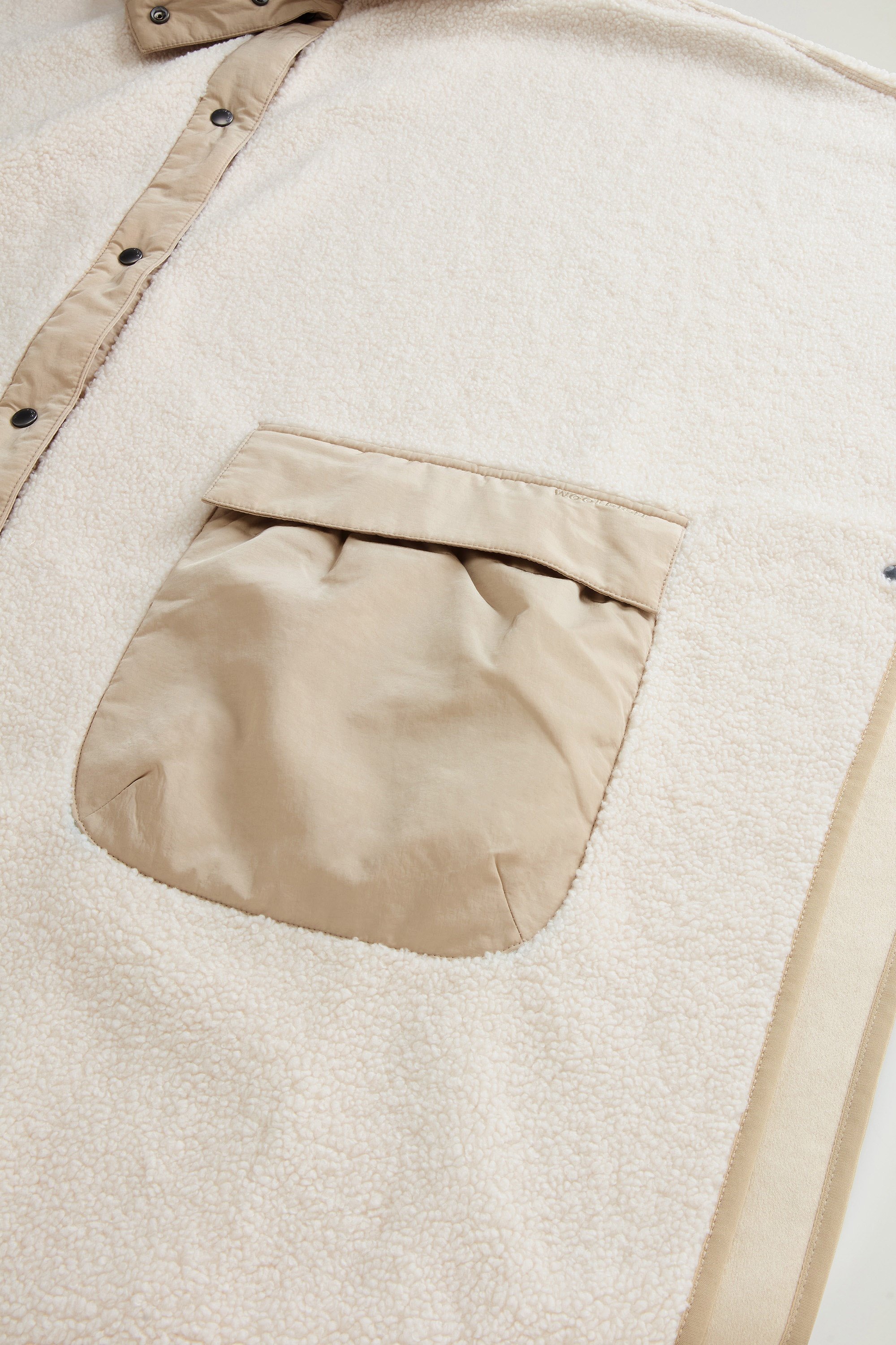 Hooded Cape in Sherpa White photo 7 | Woolrich