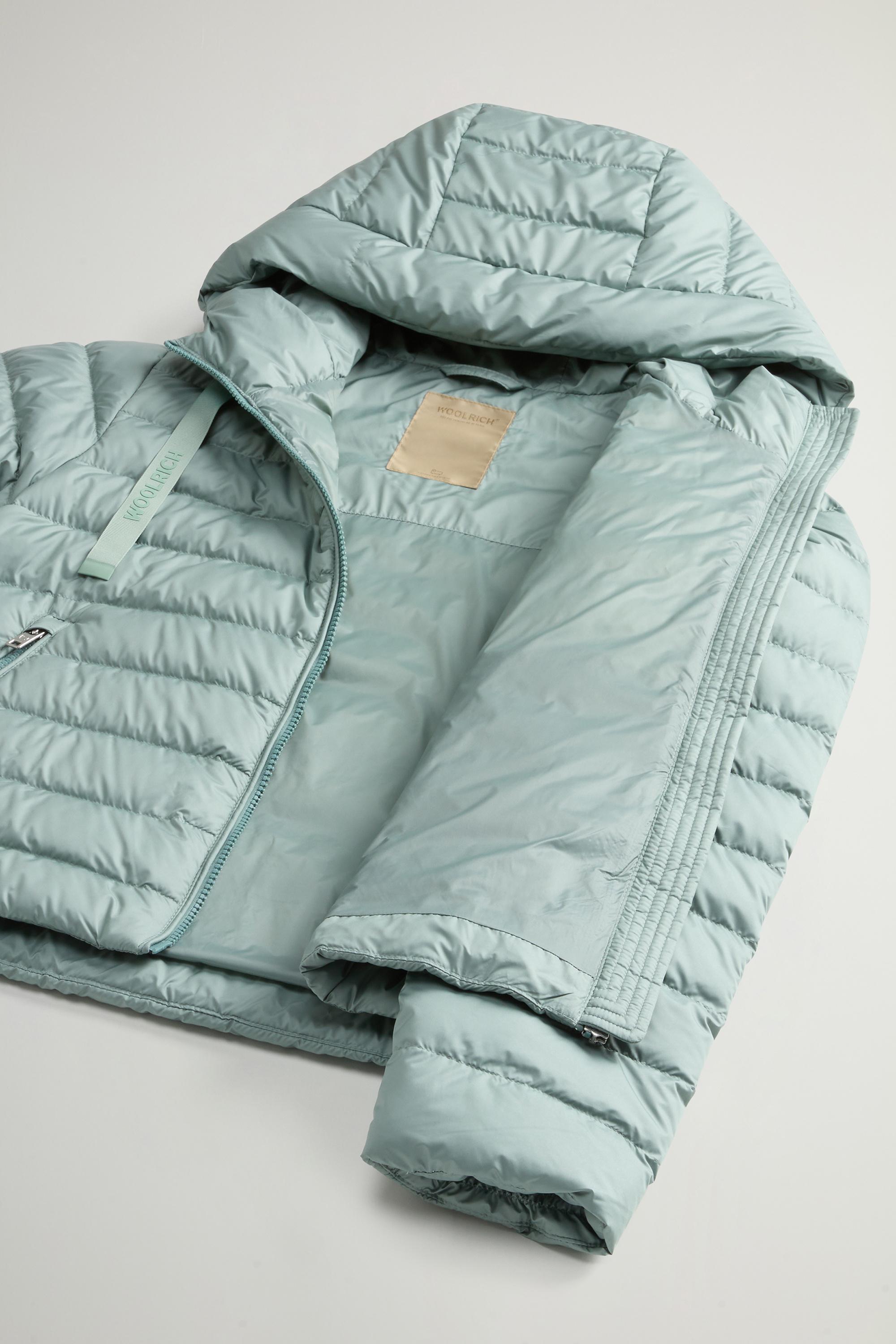 Padded Microfiber Jacket with Hood Green photo 8 | Woolrich