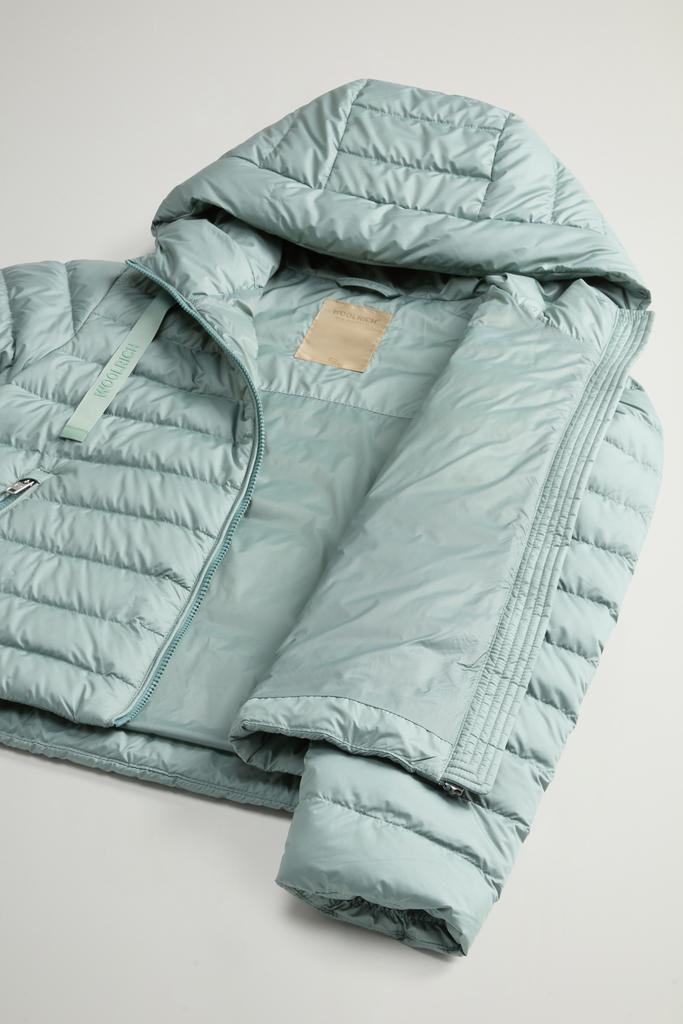 Padded Microfiber Jacket with Hood Green photo 8 | Woolrich