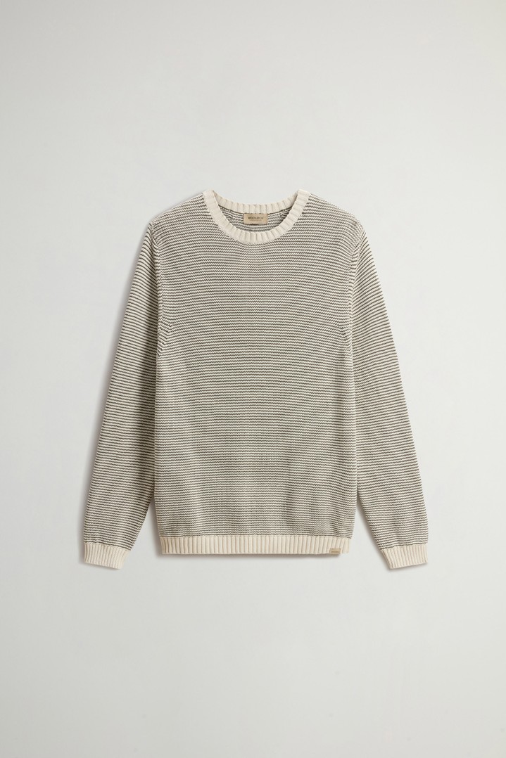 COTTON CREWNECK Beige photo 5 | Woolrich