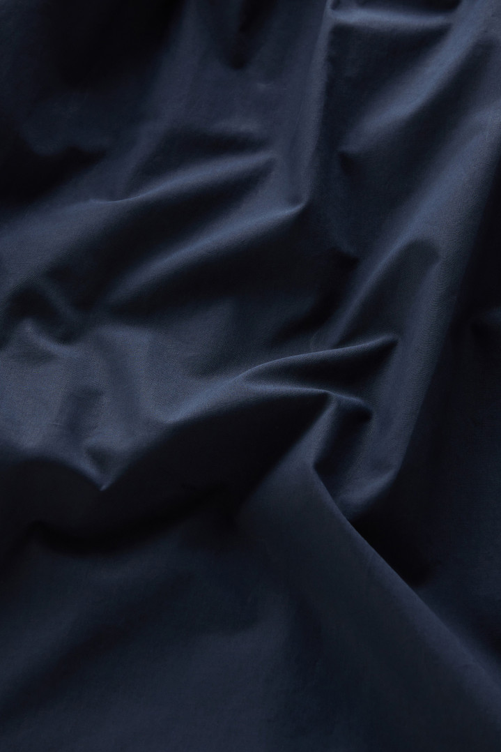 Poplin Dress in Pure Cotton with Ruffles Blue photo 4 | Woolrich