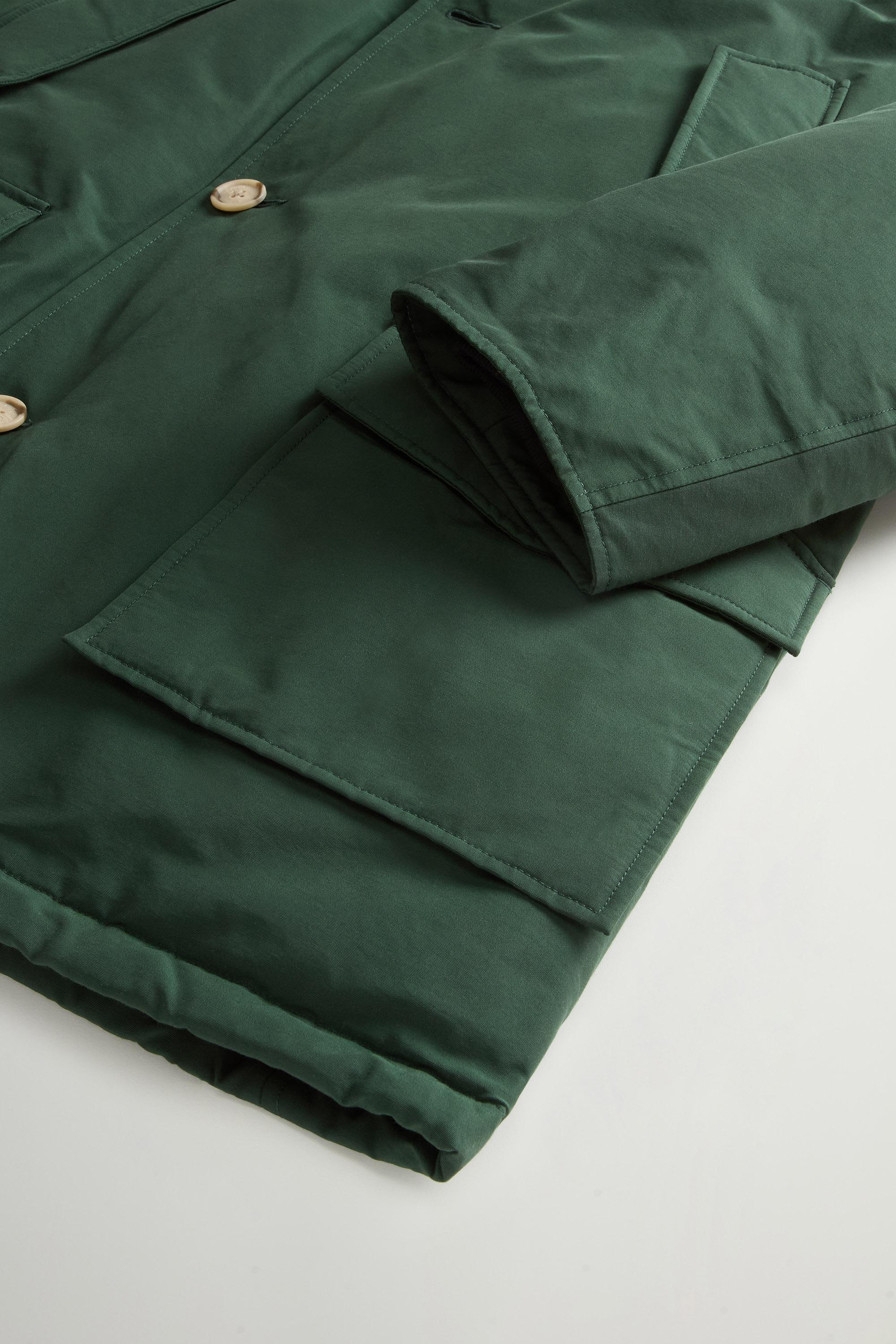 Arctic Parka in Ramar Cloth with Detachable Fur Trim Green photo 7 | Woolrich