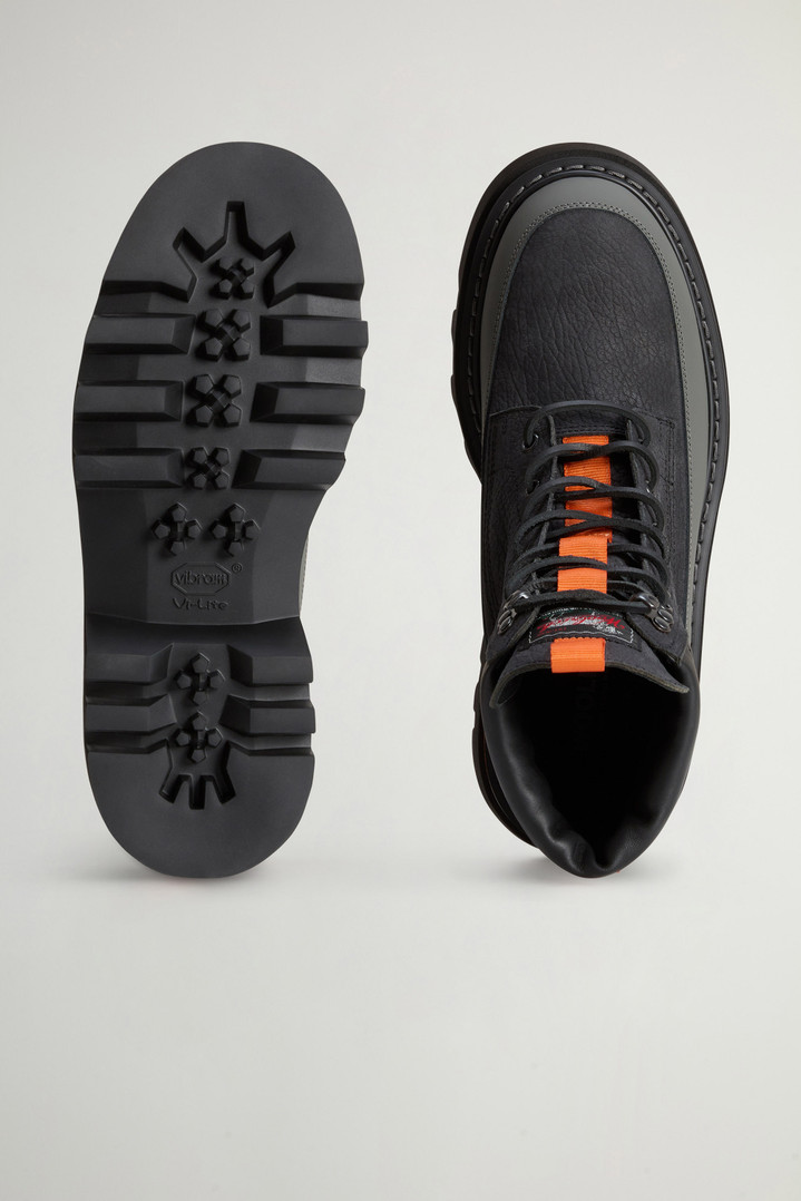 Ankle Boots in Tumbled Nubuck Leather by Todd Snyder Black photo 4 | Woolrich