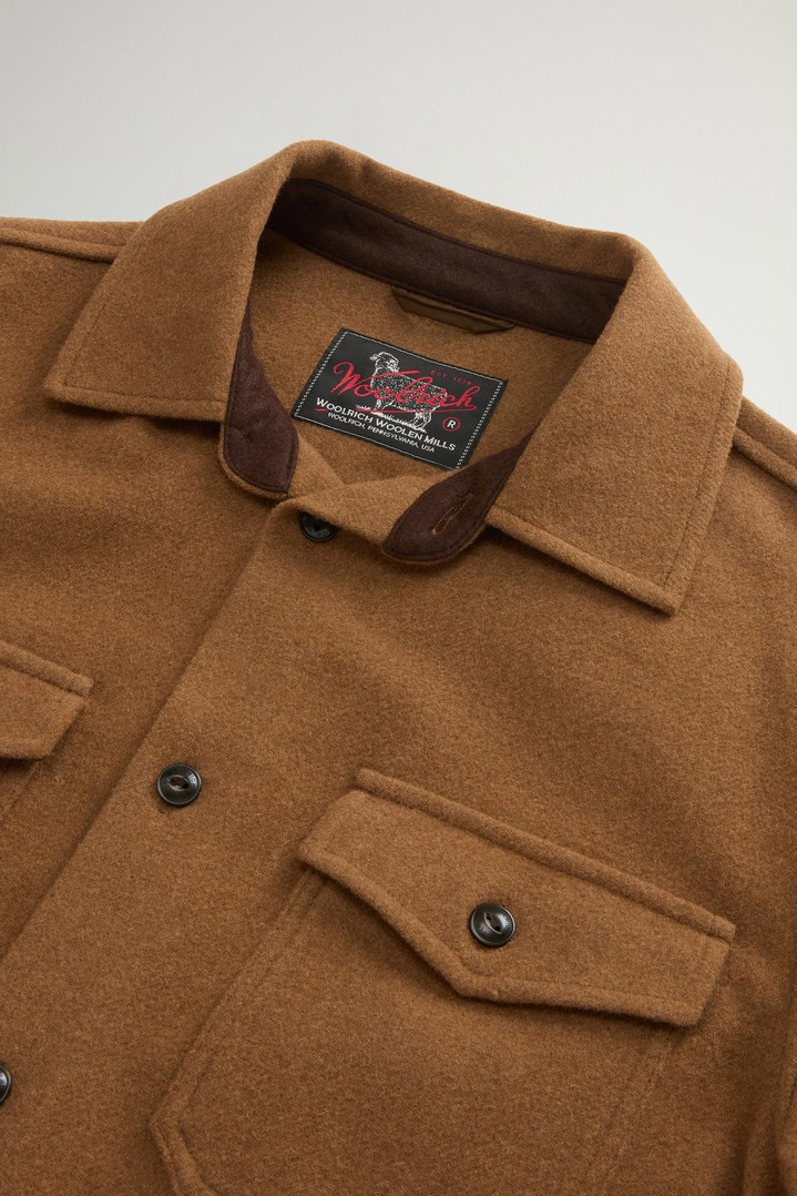Ranger Overshirt in Recycled Italian Wool Blend Brown photo 2 | Woolrich
