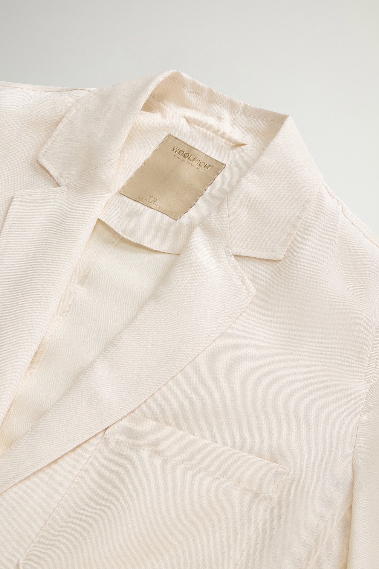 LYOCELL LINEN BLAZER White photo 6 | Woolrich