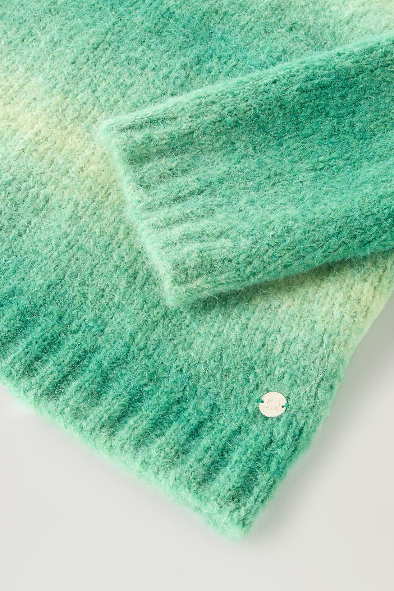 Turtleneck Sweater in Alpaca Blend with Dégradé Effect Green photo 3 | Woolrich