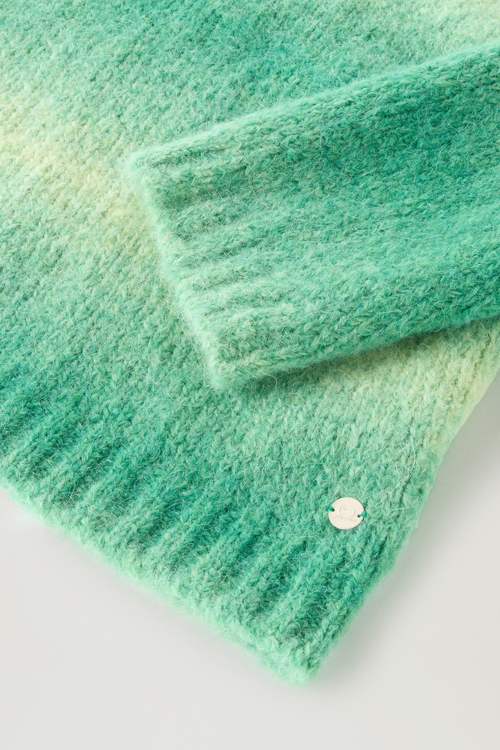 Turtleneck Sweater in Alpaca Blend with Dégradé Effect Green photo 3 | Woolrich