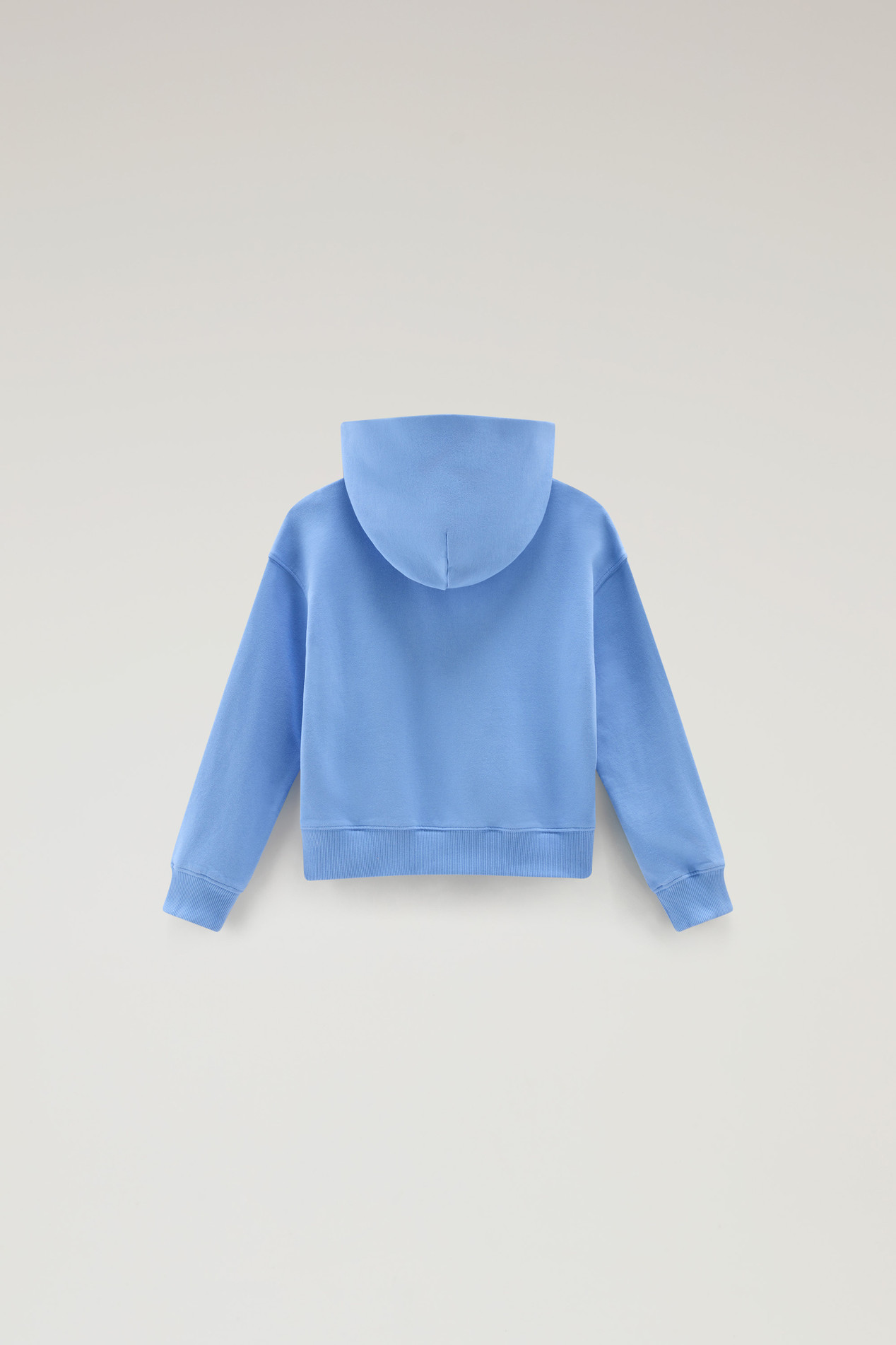 Girls' Pure Cotton Hoodie Blue photo 2 | Woolrich