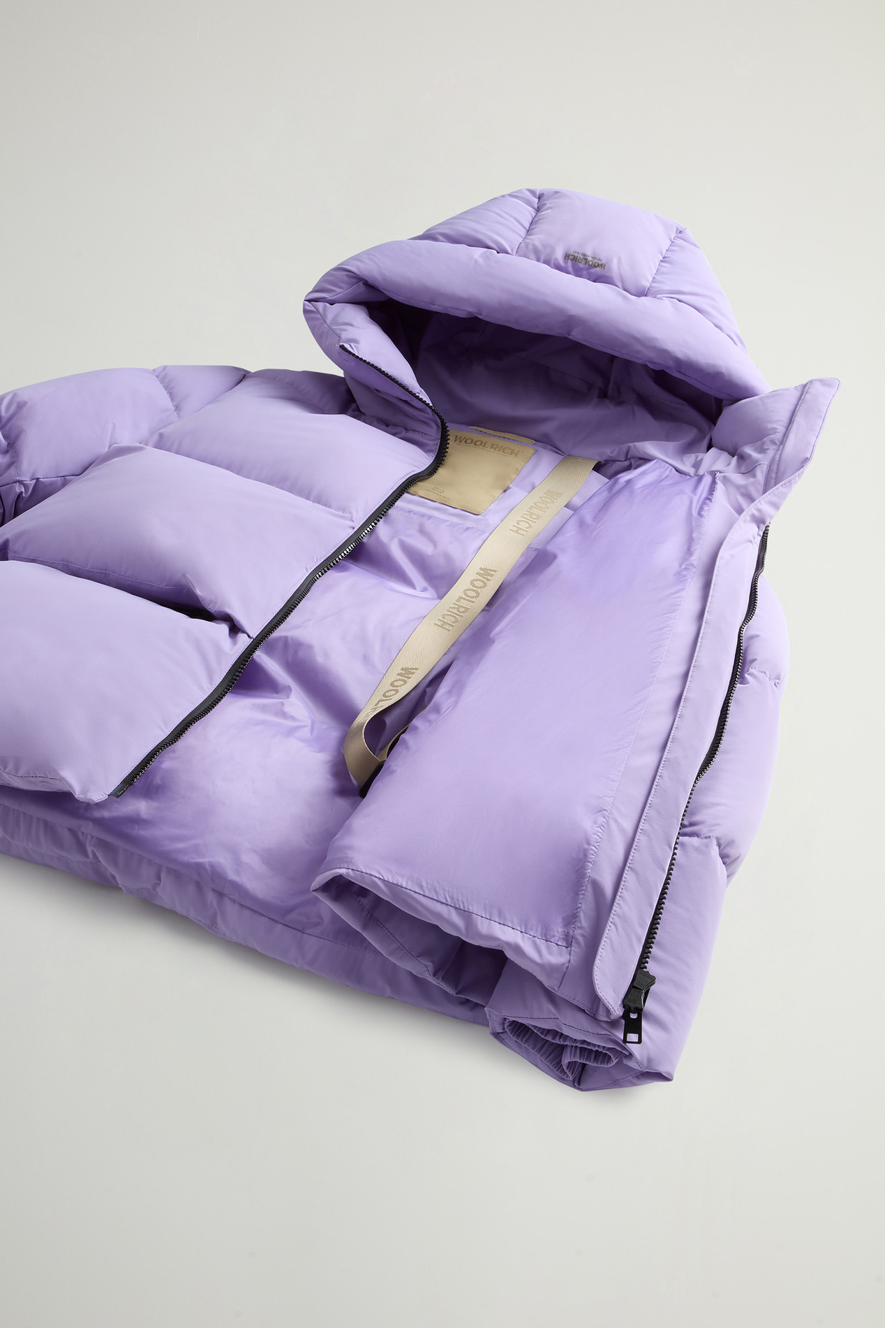 Cloud Down Jacket in Stretch Nylon with Matte Finish Purple photo 9 | Woolrich