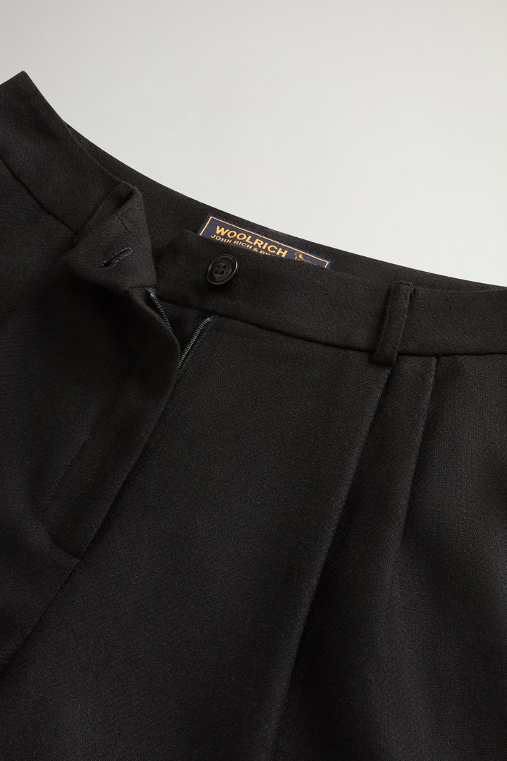 Pantalon en flanelle de laine mélangée Noir photo 5 | Woolrich