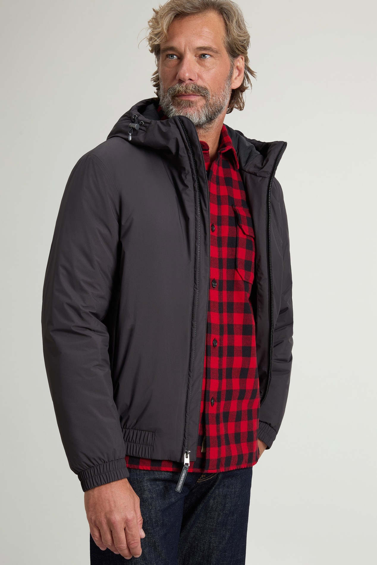 Jacket in Light Micro Ripstop Gray photo 4 | Woolrich