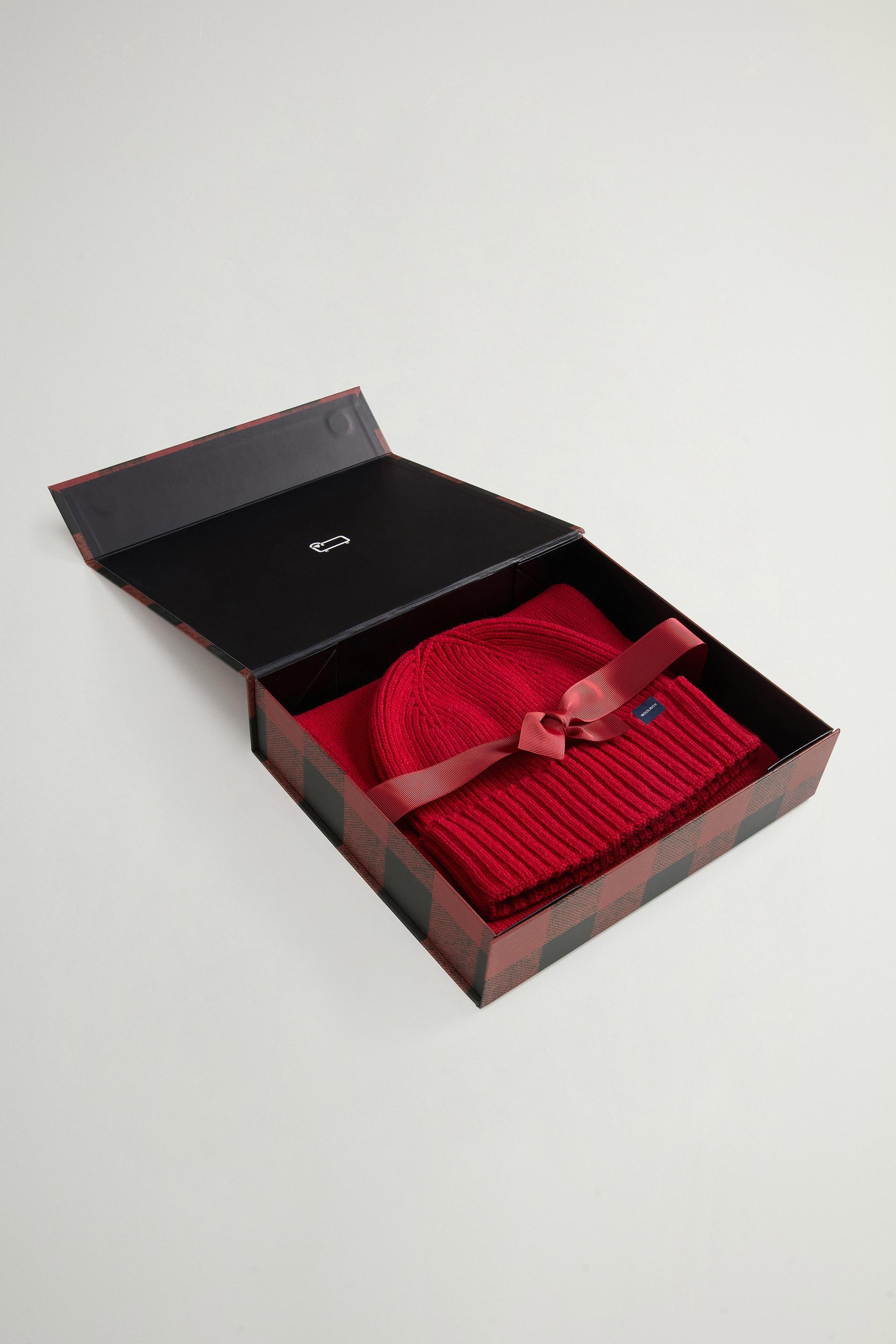 Geschenkset mit Beanie und Schal aus Merinowollmischung Rot photo 1 | Woolrich
