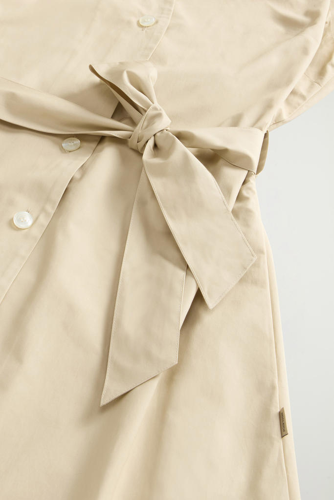 COTTON POPLIN SHIRT DRESS Beige photo 6 | Woolrich