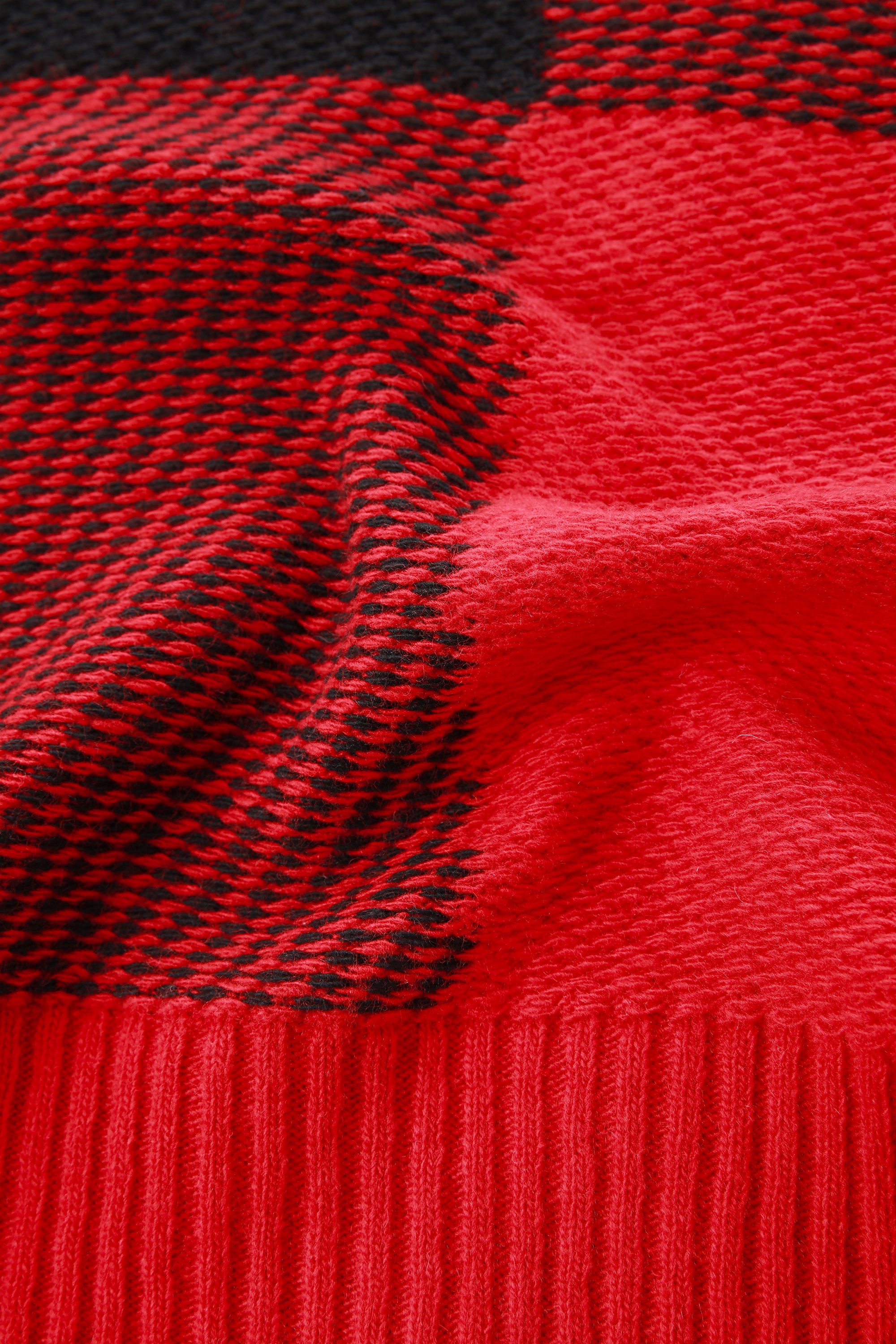 Girl'S Plaid Turtleneck in Merino Wool Blend Red photo 6 | Woolrich