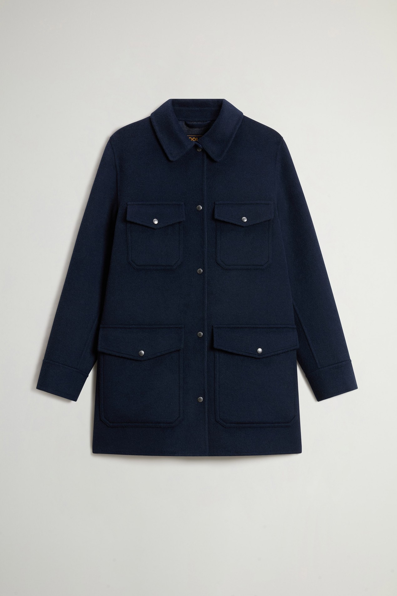 Coat in Double-Face Wool Blend Blue photo 5 | Woolrich