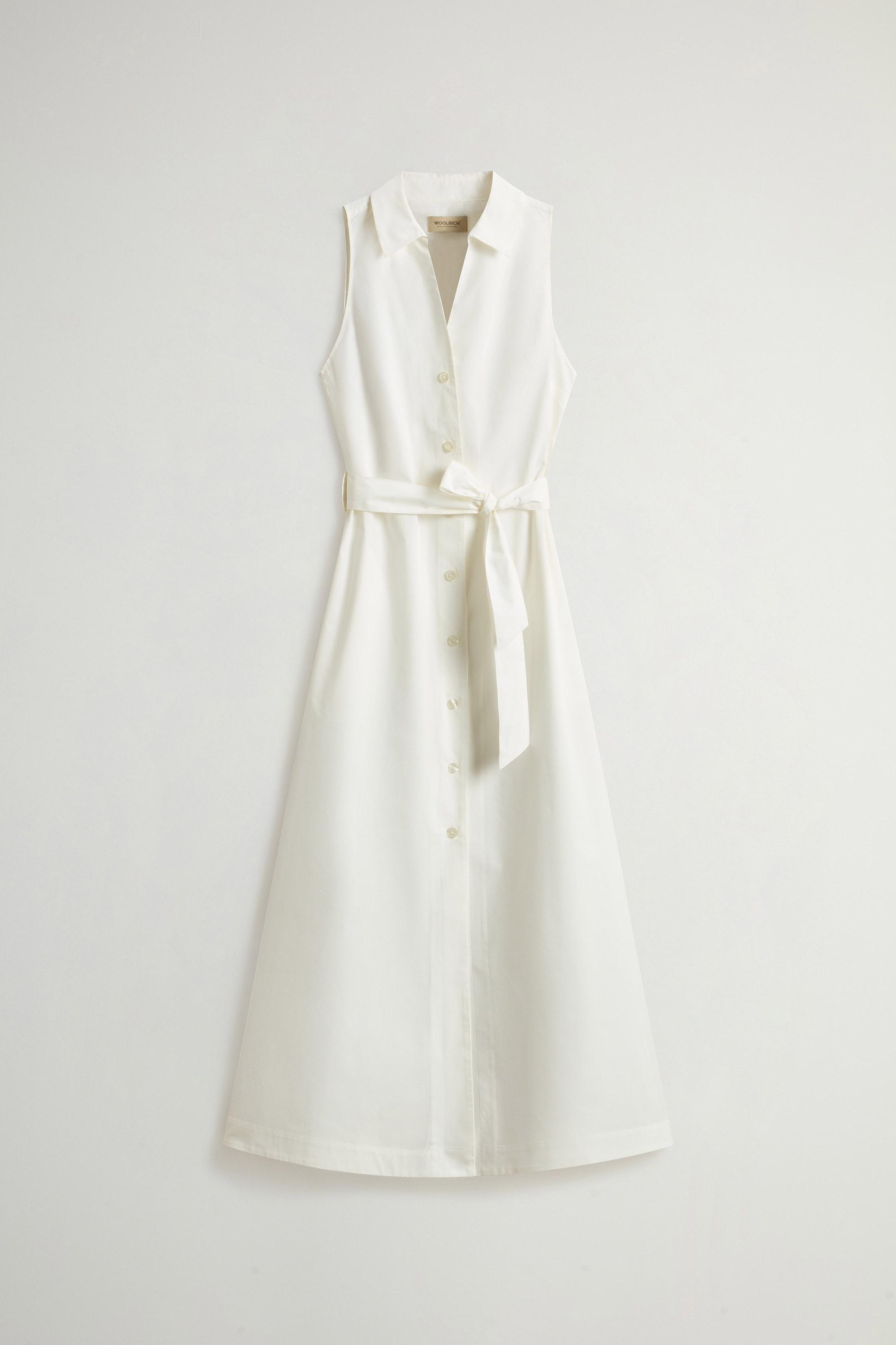 COTTON POPLIN SHIRT DRESS Weiß photo 5 | Woolrich