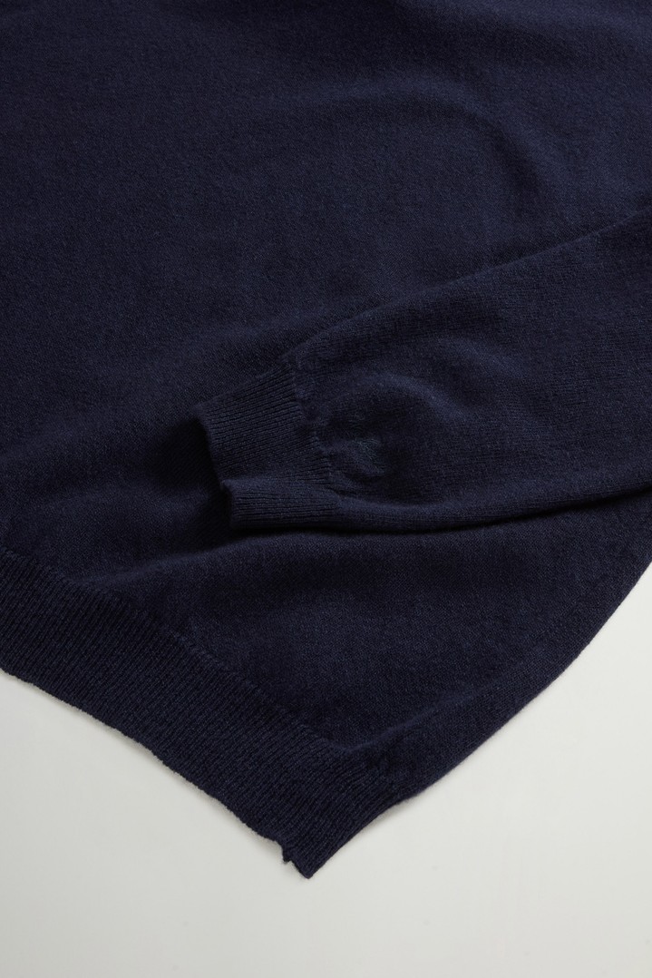 LAMBSWOOL CREWNECK GG13 Blue photo 6 | Woolrich