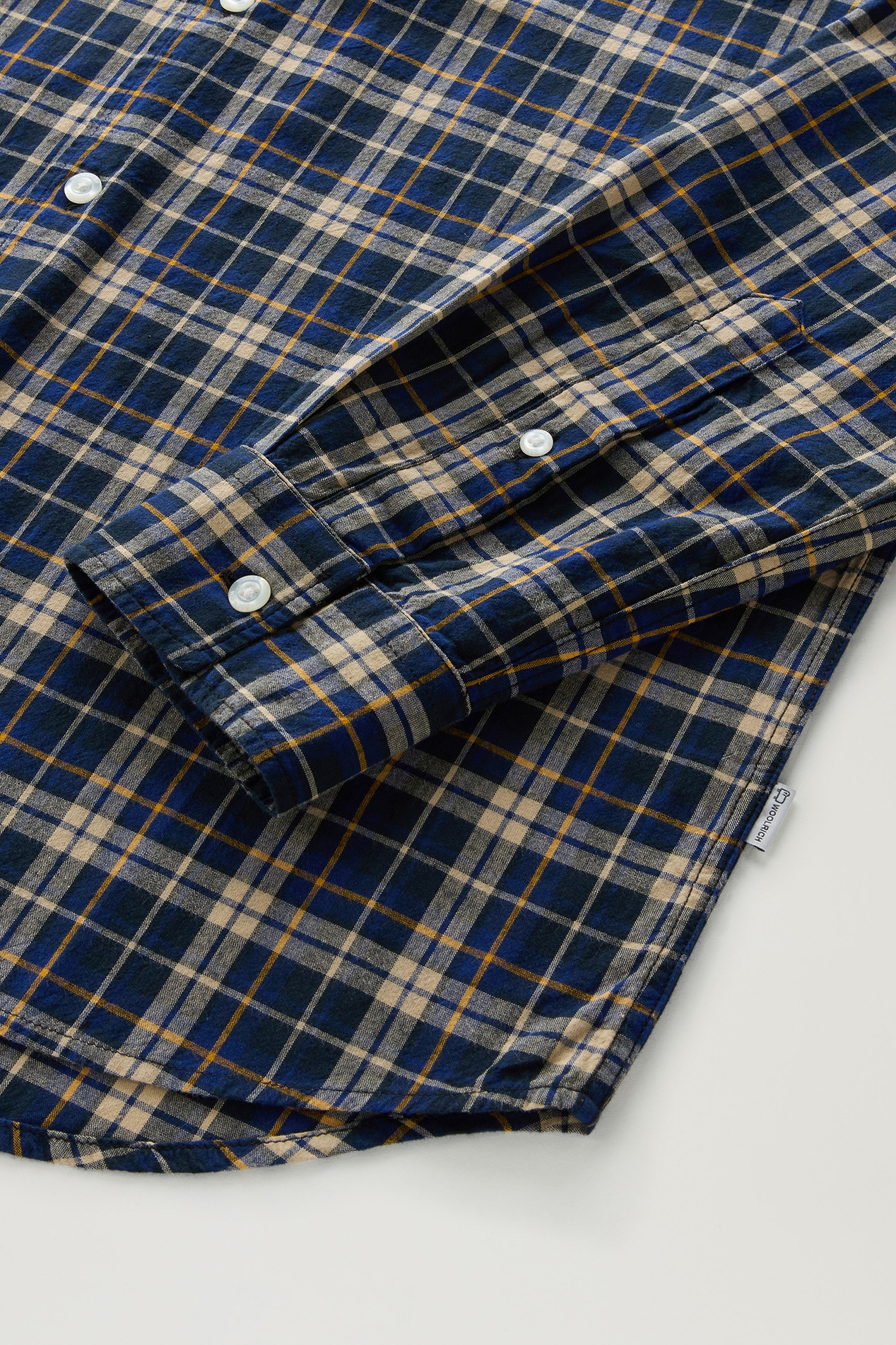Checked Madras Shirt in Pure Cotton Blue photo 3 | Woolrich