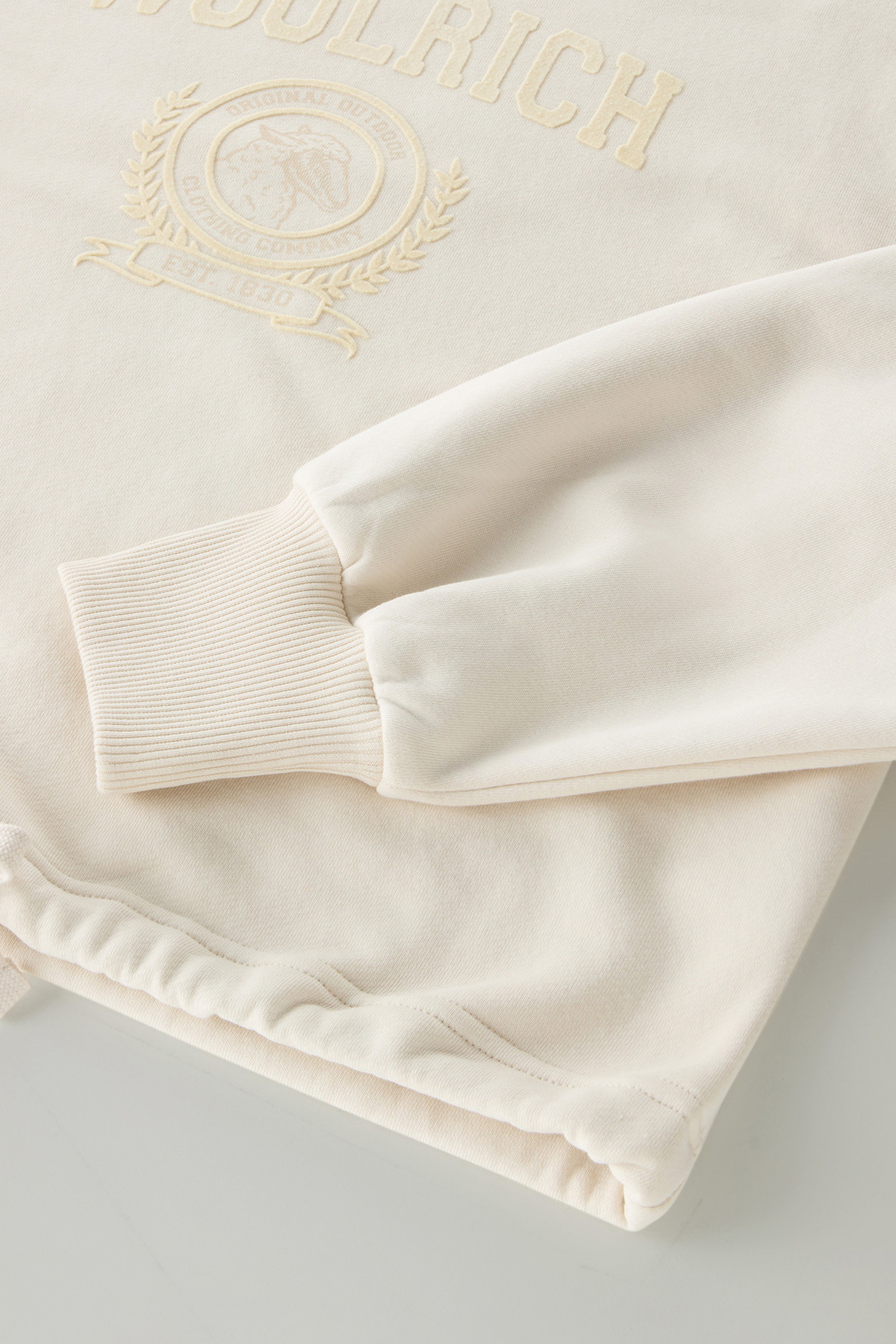 Ivy Crewneck Sweatshirt in Cotton Blend White photo 3 | Woolrich