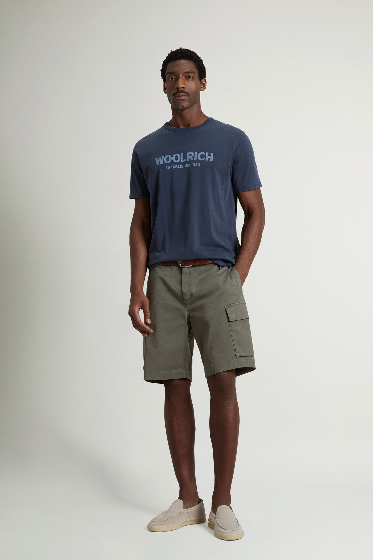 LIGHT GD T-SHIRT Blau photo 2 | Woolrich