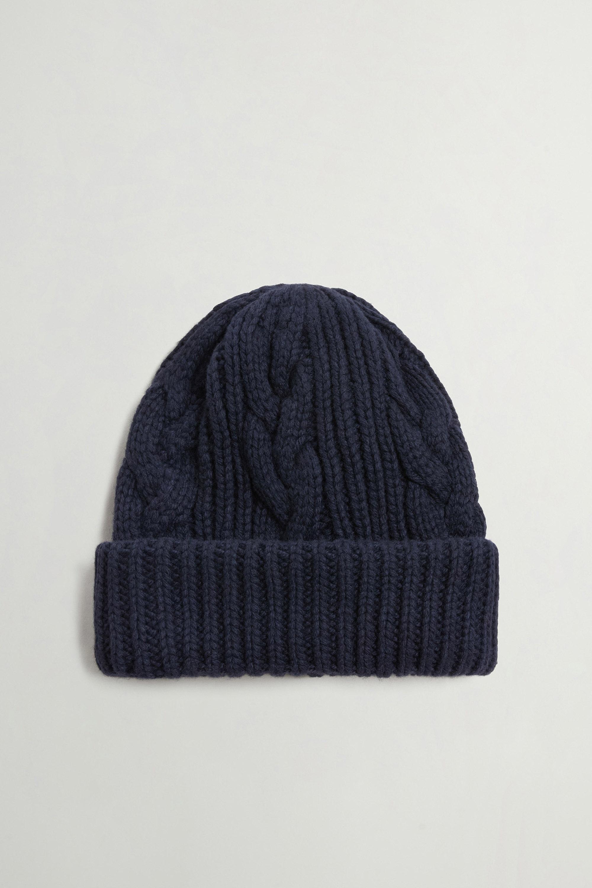 Beanie aus einer Baumwoll-Woll-Mischung Blau photo 1 | Woolrich