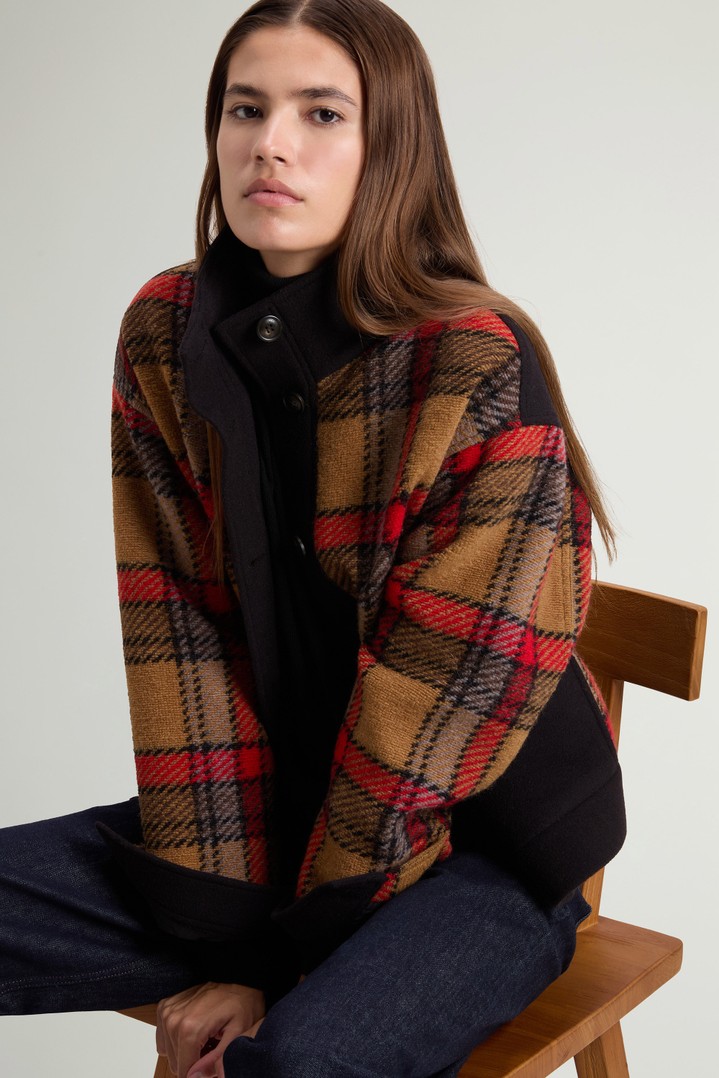 Checked Wool-Blend Gentry Overshirt Red photo 4 | Woolrich