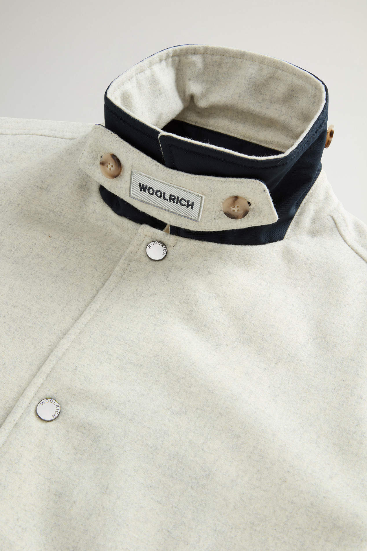 Keating Overshirt in Recycled Italian Wool Blend Beige photo 6 | Woolrich