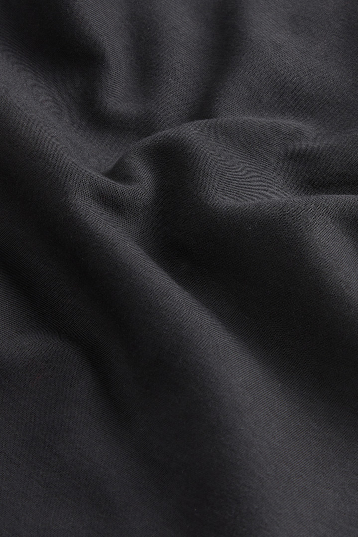 Cotton Blend Fleece Pants with Logo Black photo 5 | Woolrich