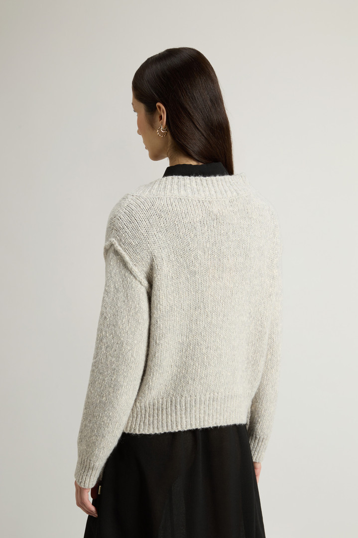Sweater in Cotton, Alpaca and Wool Blend Gray photo 3 | Woolrich