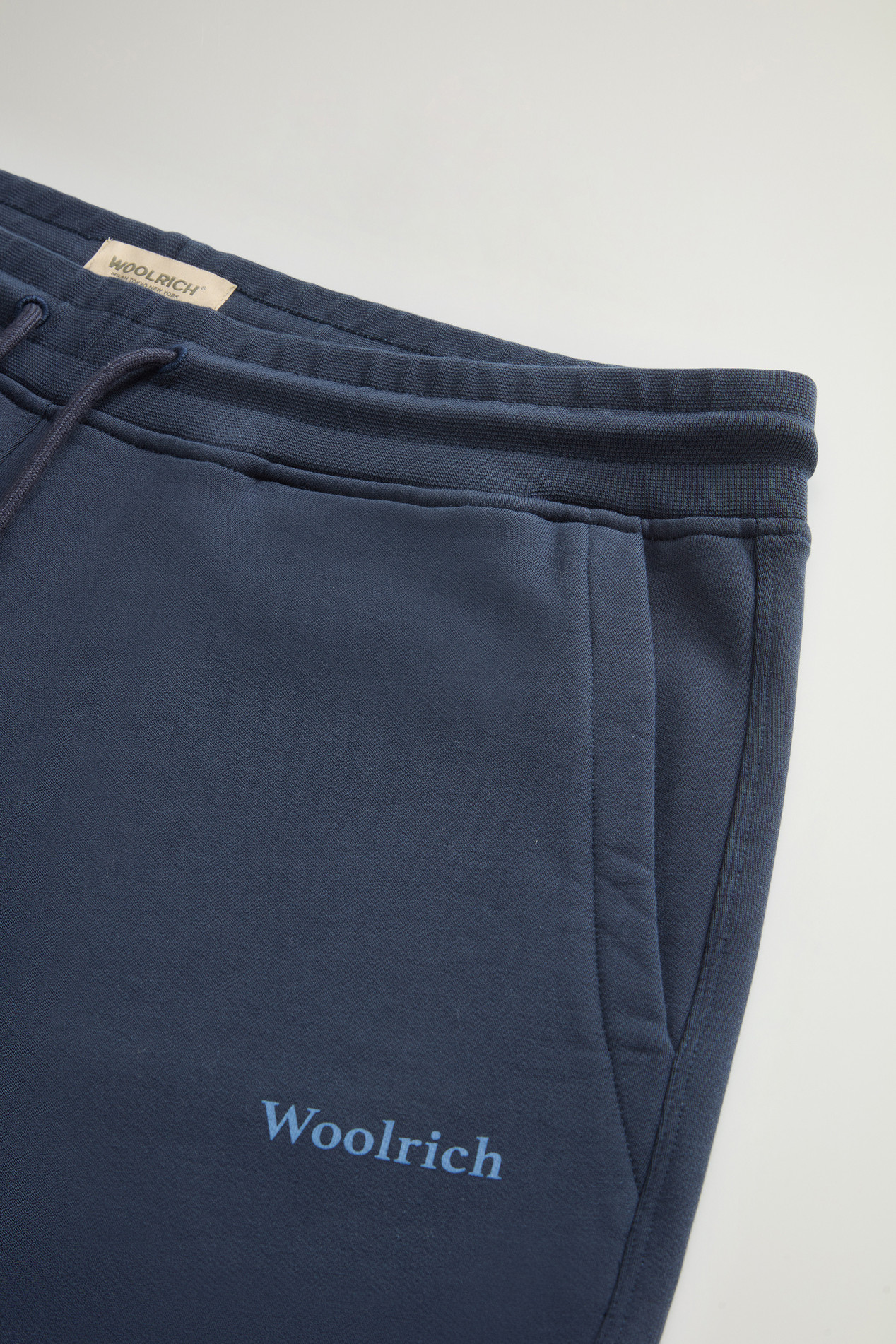 Pure Cotton Fleece Pants Blue photo 3 | Woolrich
